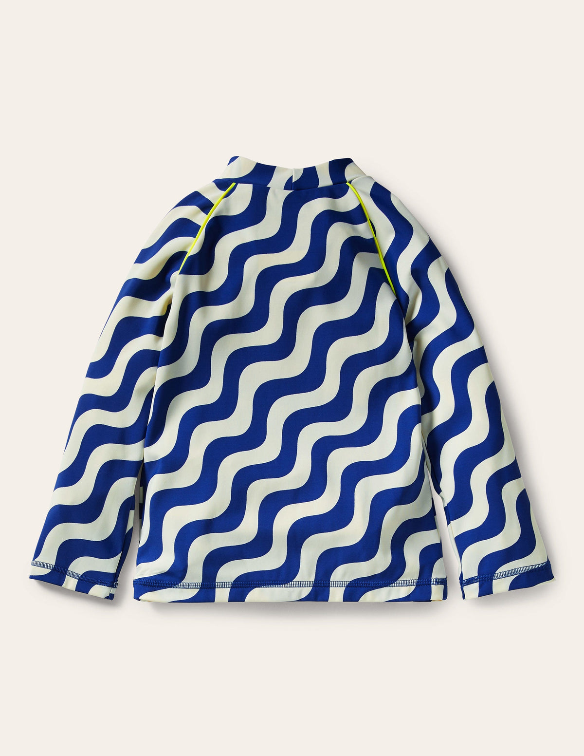 Patterned Rash Vest-Ivory/Blue Wave - Image 3