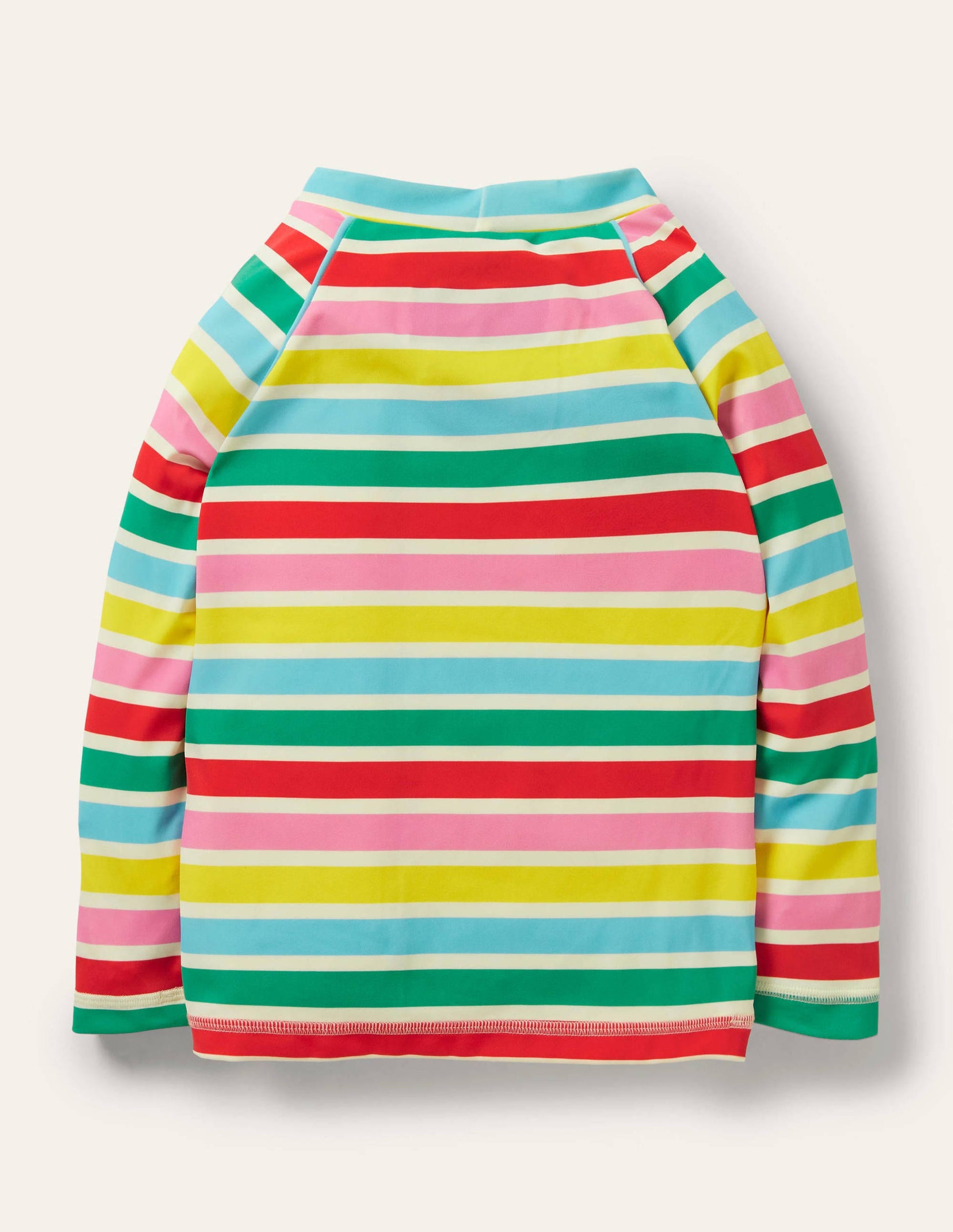 Patterned Rash Vest-Ivory/Multi Rainbow-2