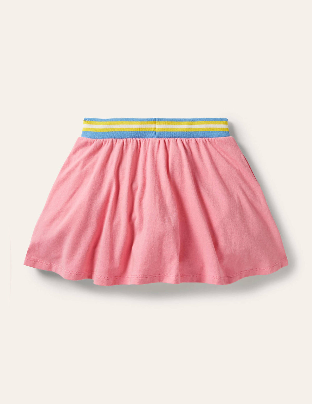 Appliqué Jersey Skort-Pink Lemonade Bee - Image 2