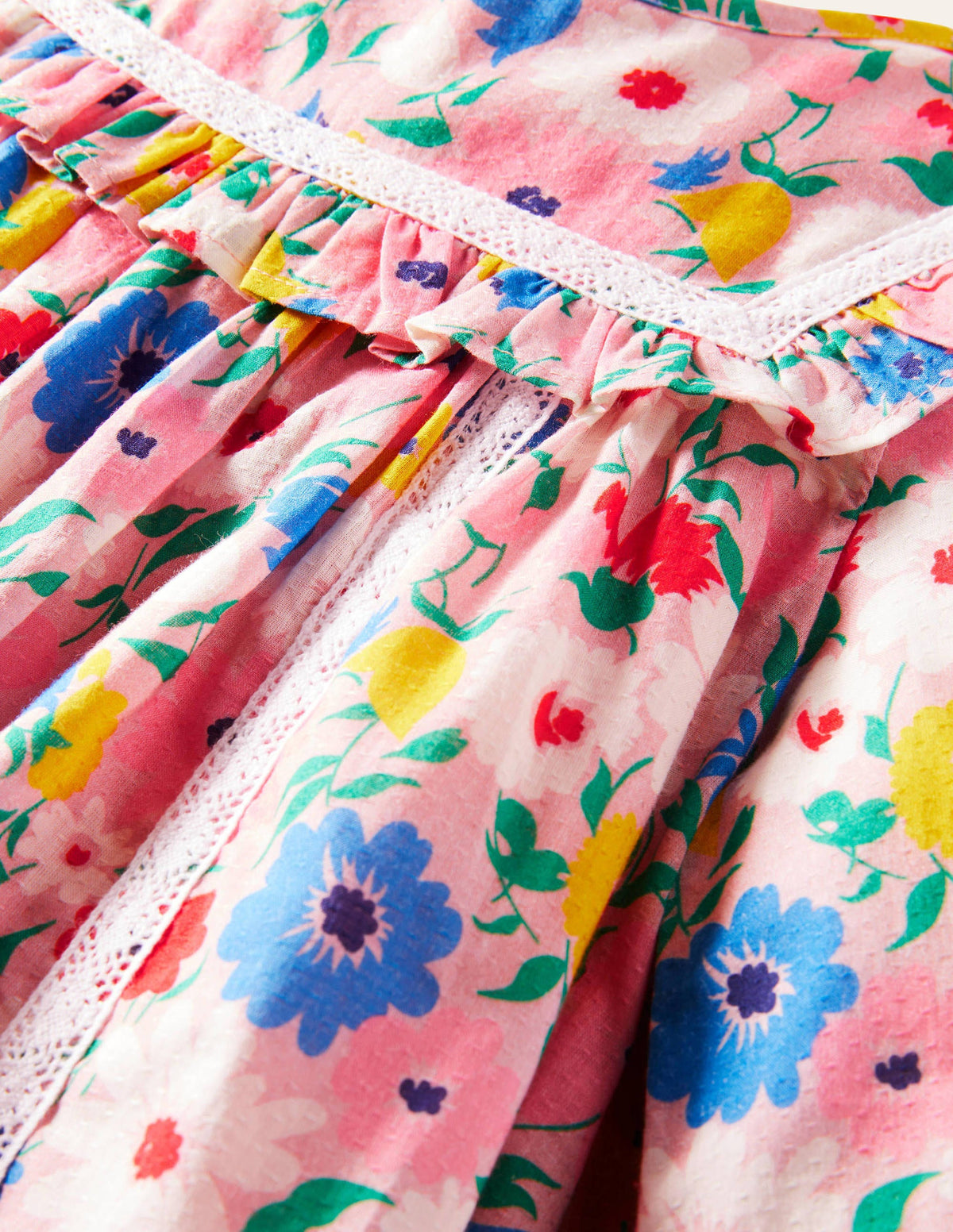 Long Sleeve Floral Dress-Boto Pink Painterly Floral - Image 3