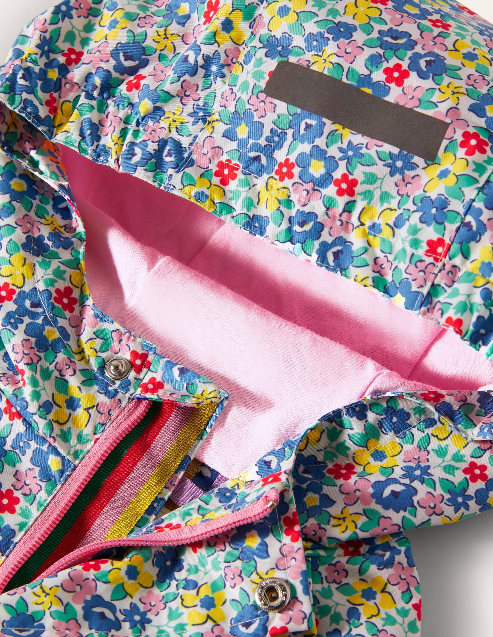 Waterproof Rain Jacket-Multi Spring Floral-3