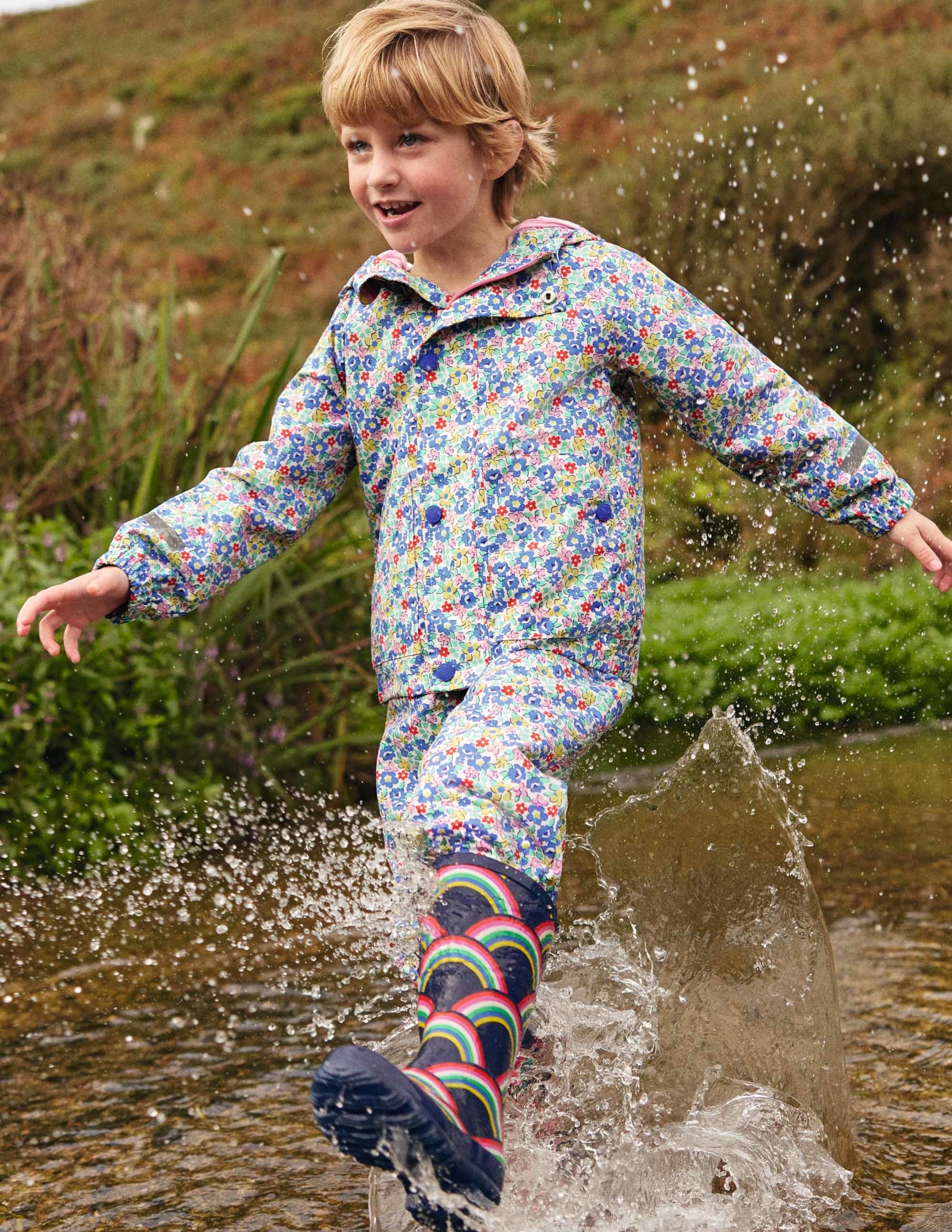 Waterproof Rain Jacket-Multi Spring Floral - Image 4