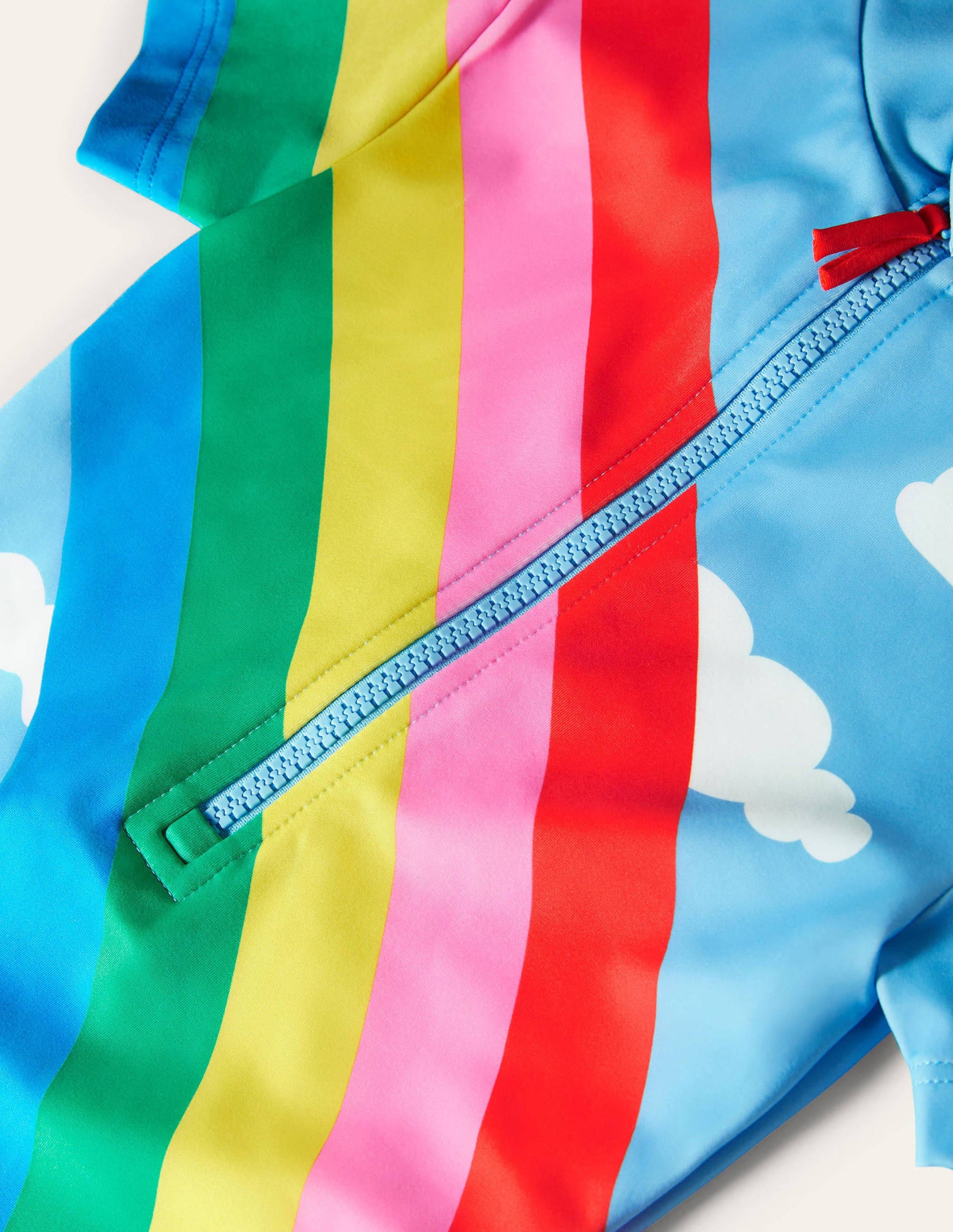 Short-sleeved Swimsuit-Rainbow Clouds-3