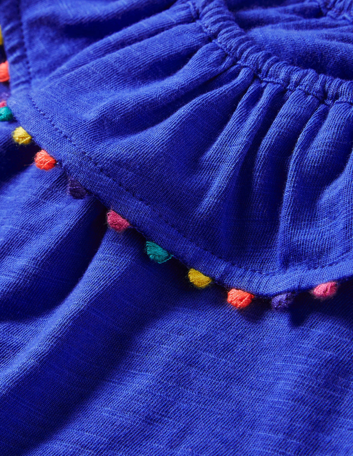 Charlie Pom Jersey Vest-Brilliant Blue - Image 3