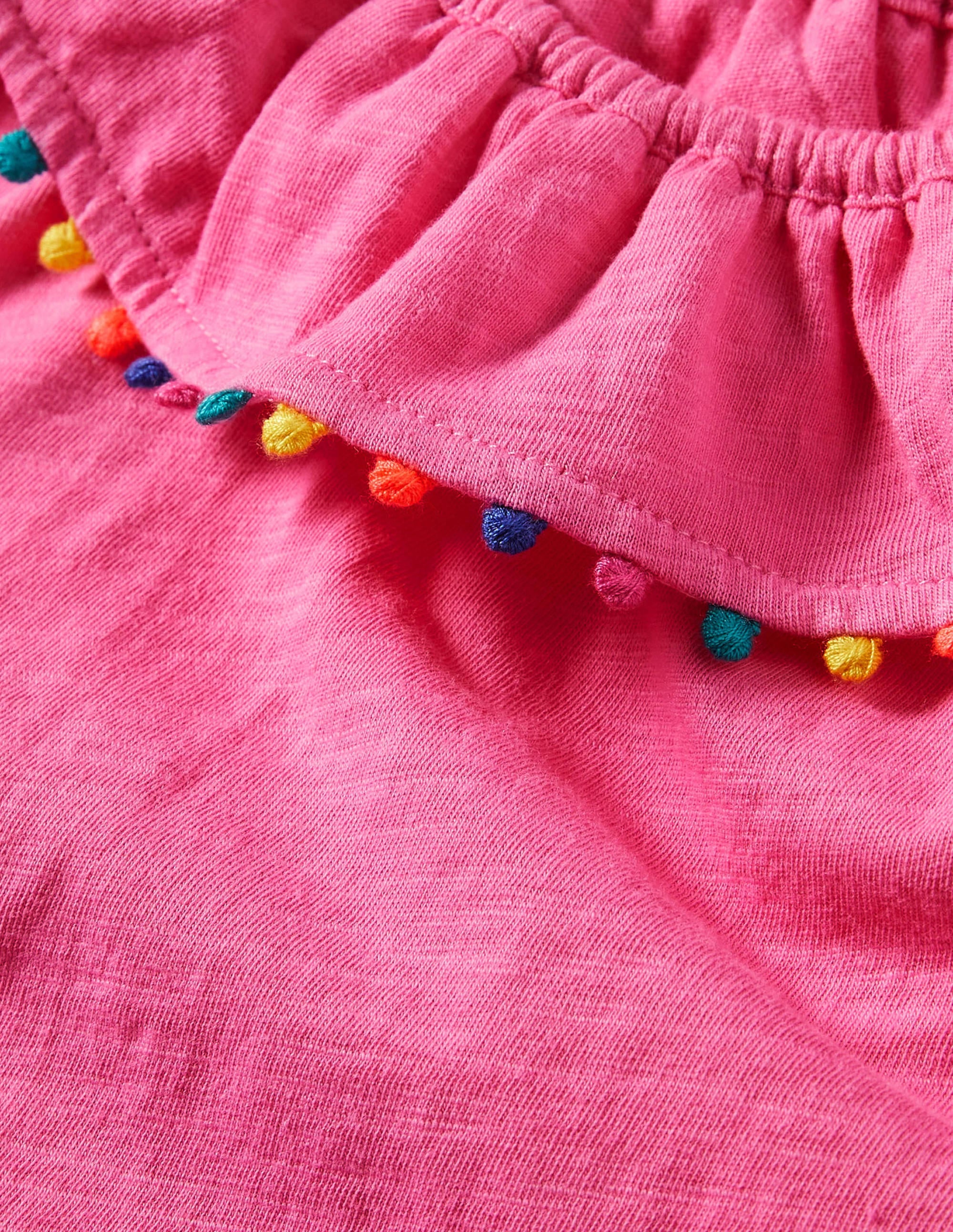 Charlie Pom Jersey Vest-Strawberry Ice Pink - Image 3