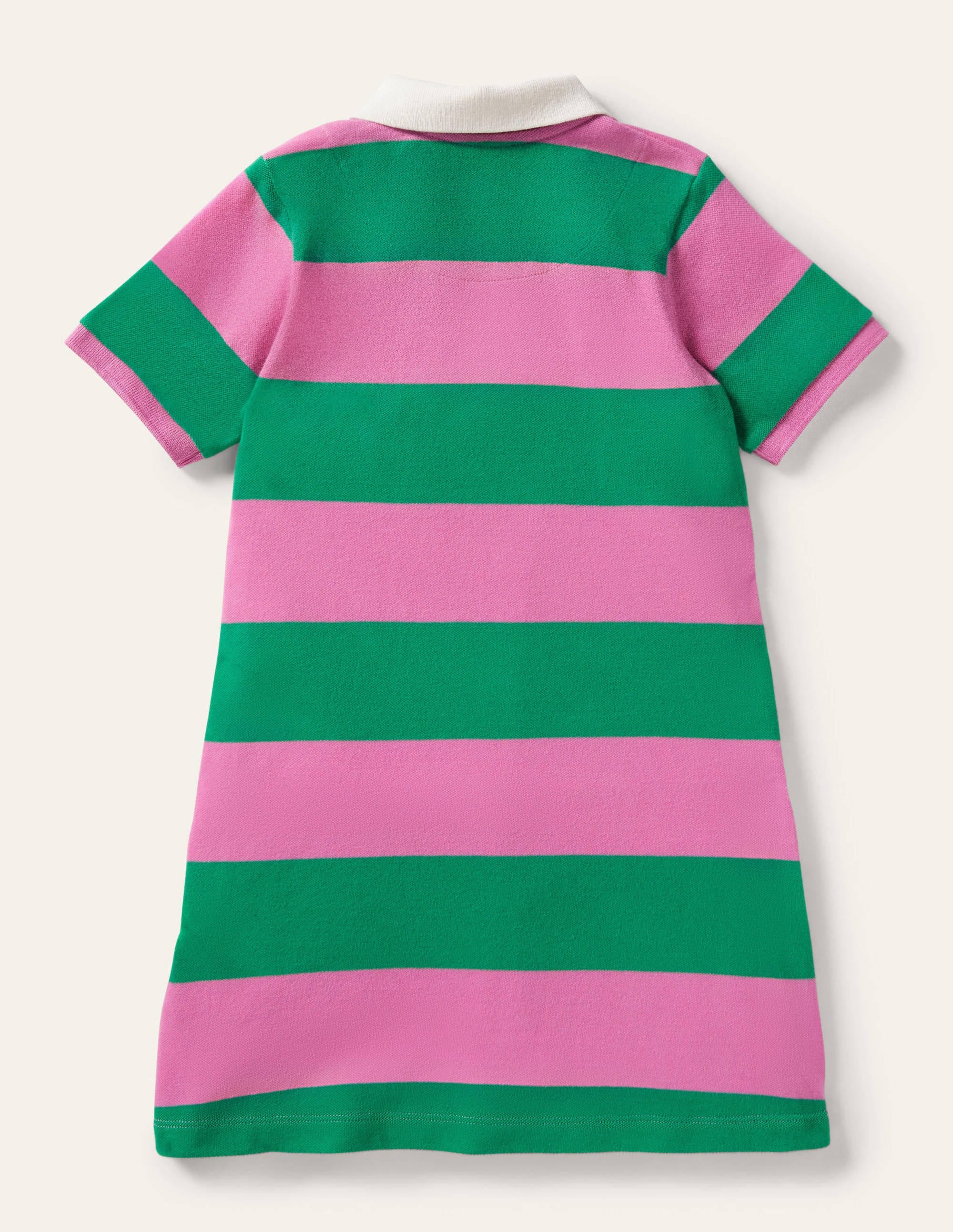 Appliqué Polo Dress-Green Pepper/Pink Horse - Image 2