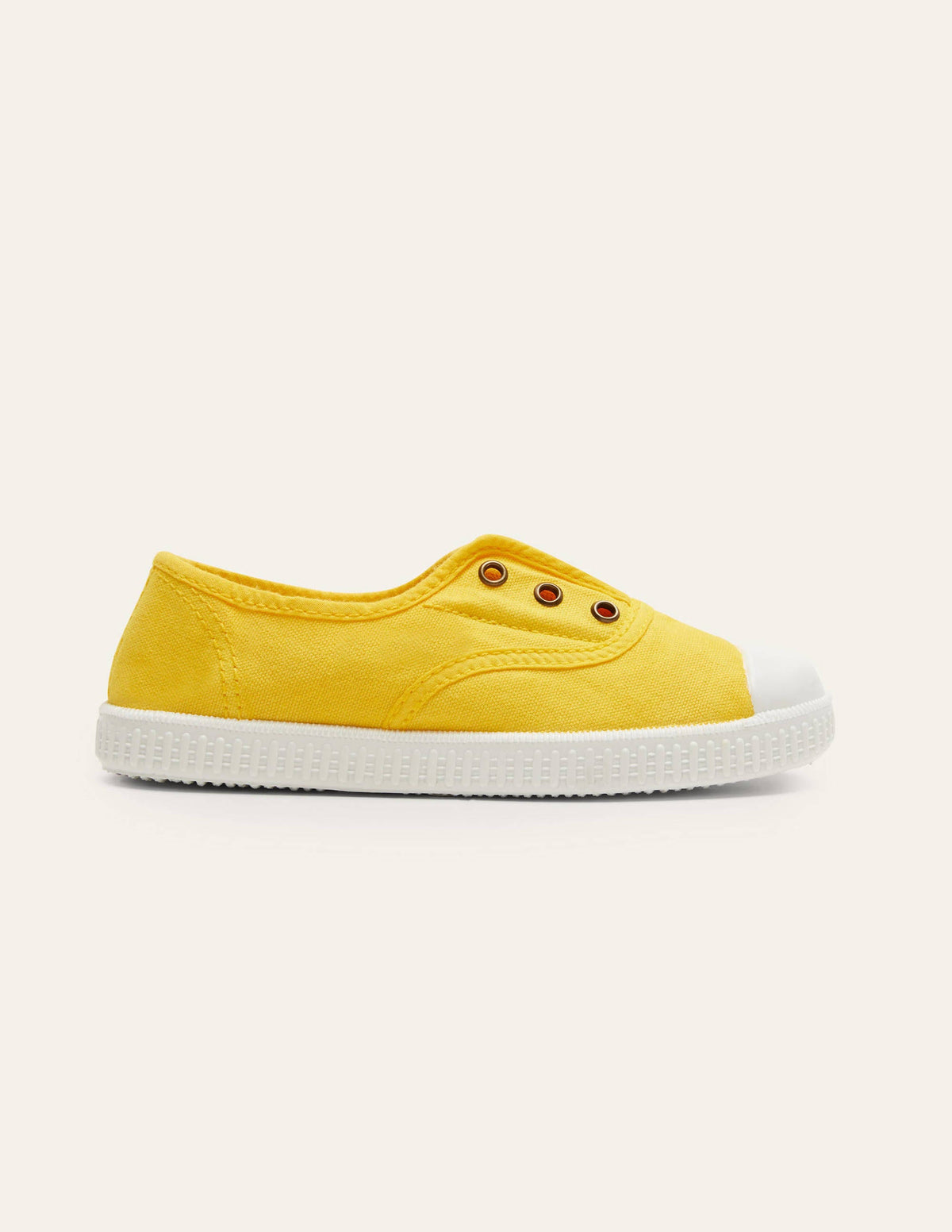 Laceless Canvas Pull-ons-Sweetcorn Yellow - Image 2