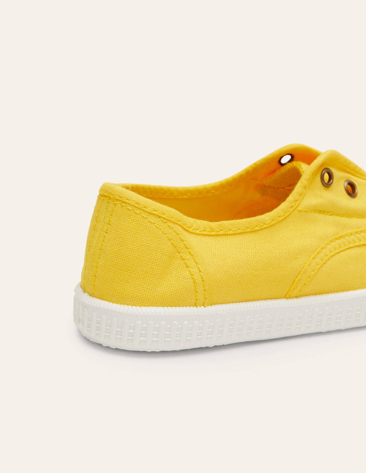 Laceless Canvas Pull-ons-Sweetcorn Yellow - Image 3