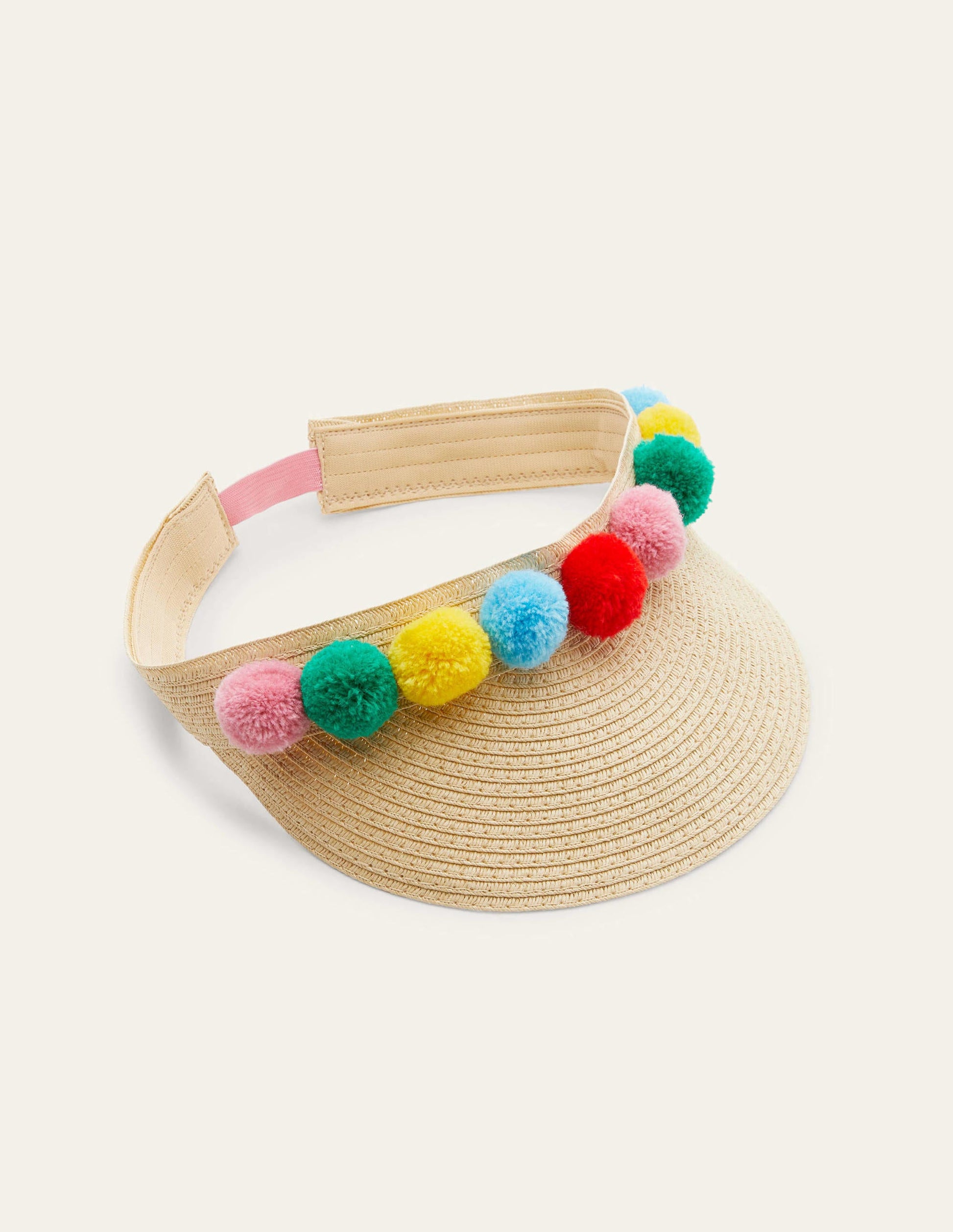 Visor-Multi Pom Poms-1