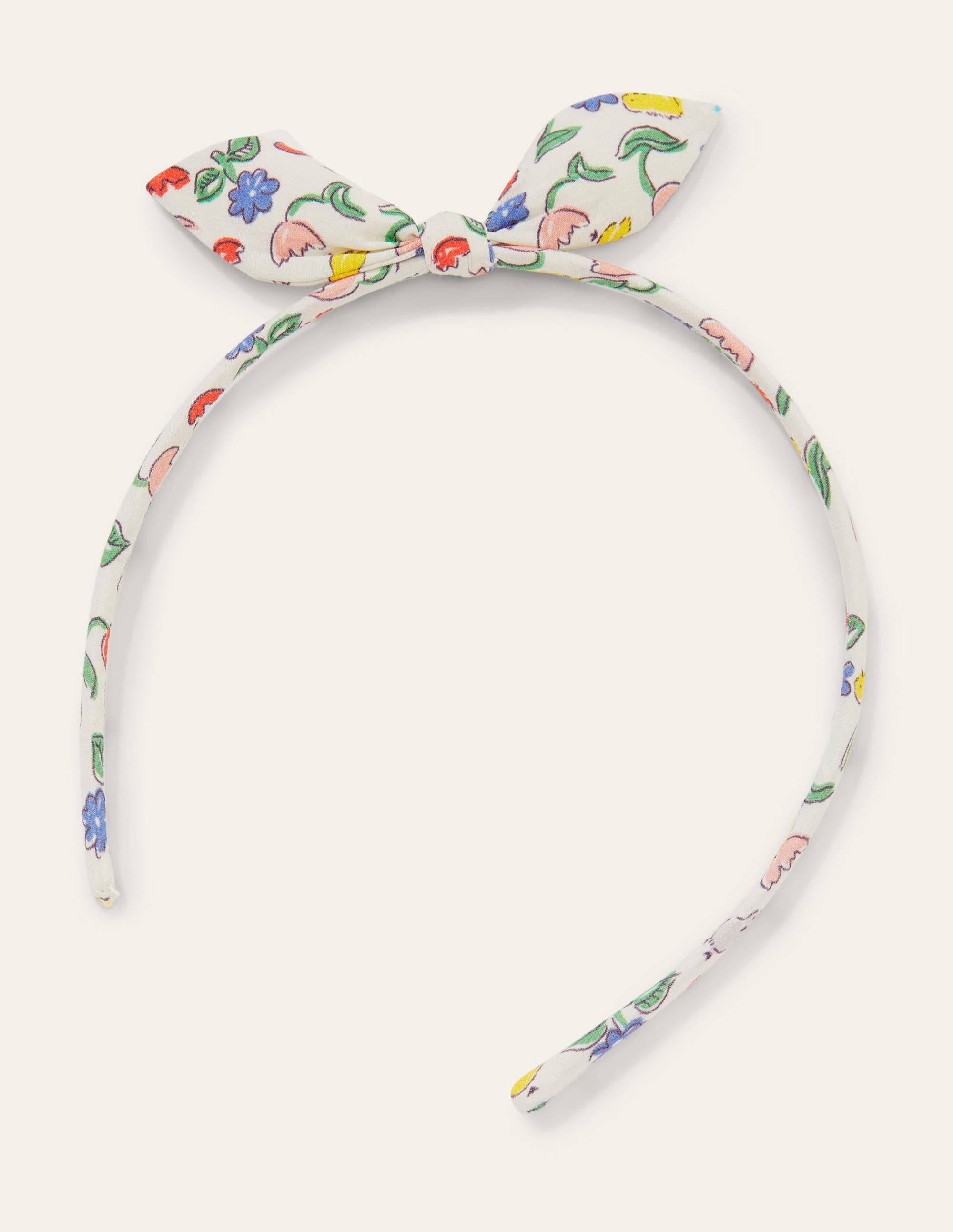 Skinny Bow Headband-Ivory Baby Chicks - Image 1