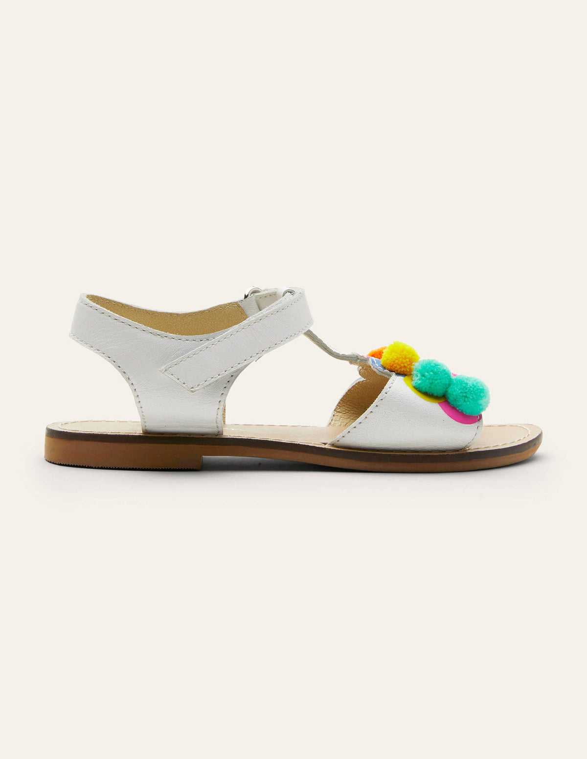 Fun Leather Sandals-Multi Peacock - Image 2
