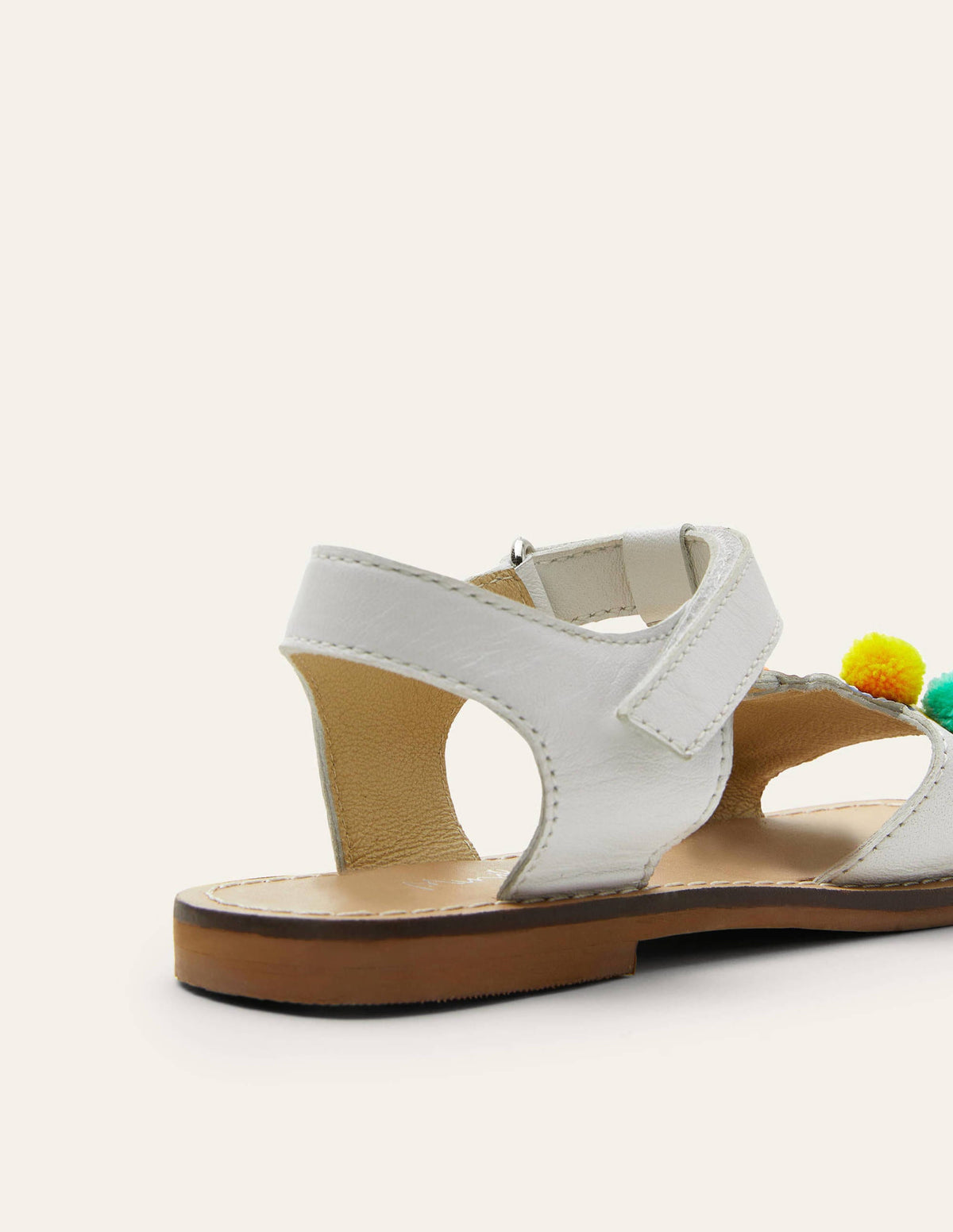 Fun Leather Sandals-Multi Peacock-3