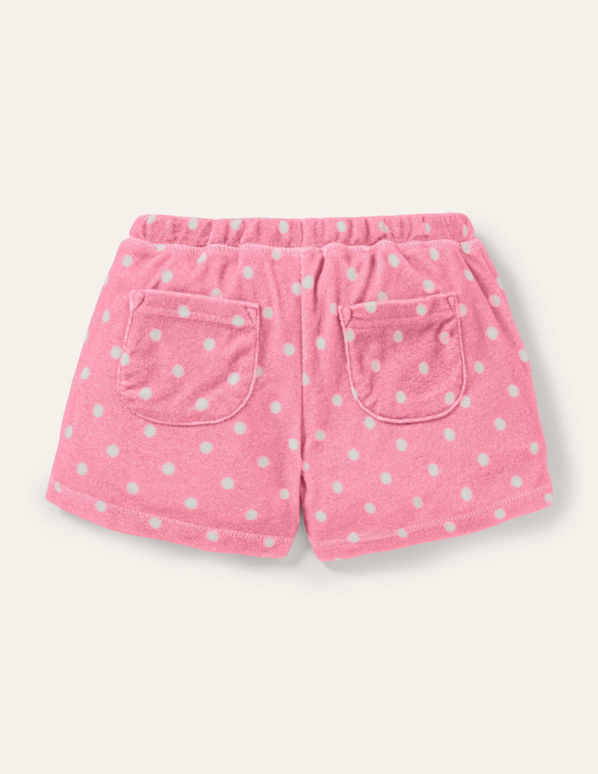 Towelling Shorts-Pink Lemonade Flamingo-2