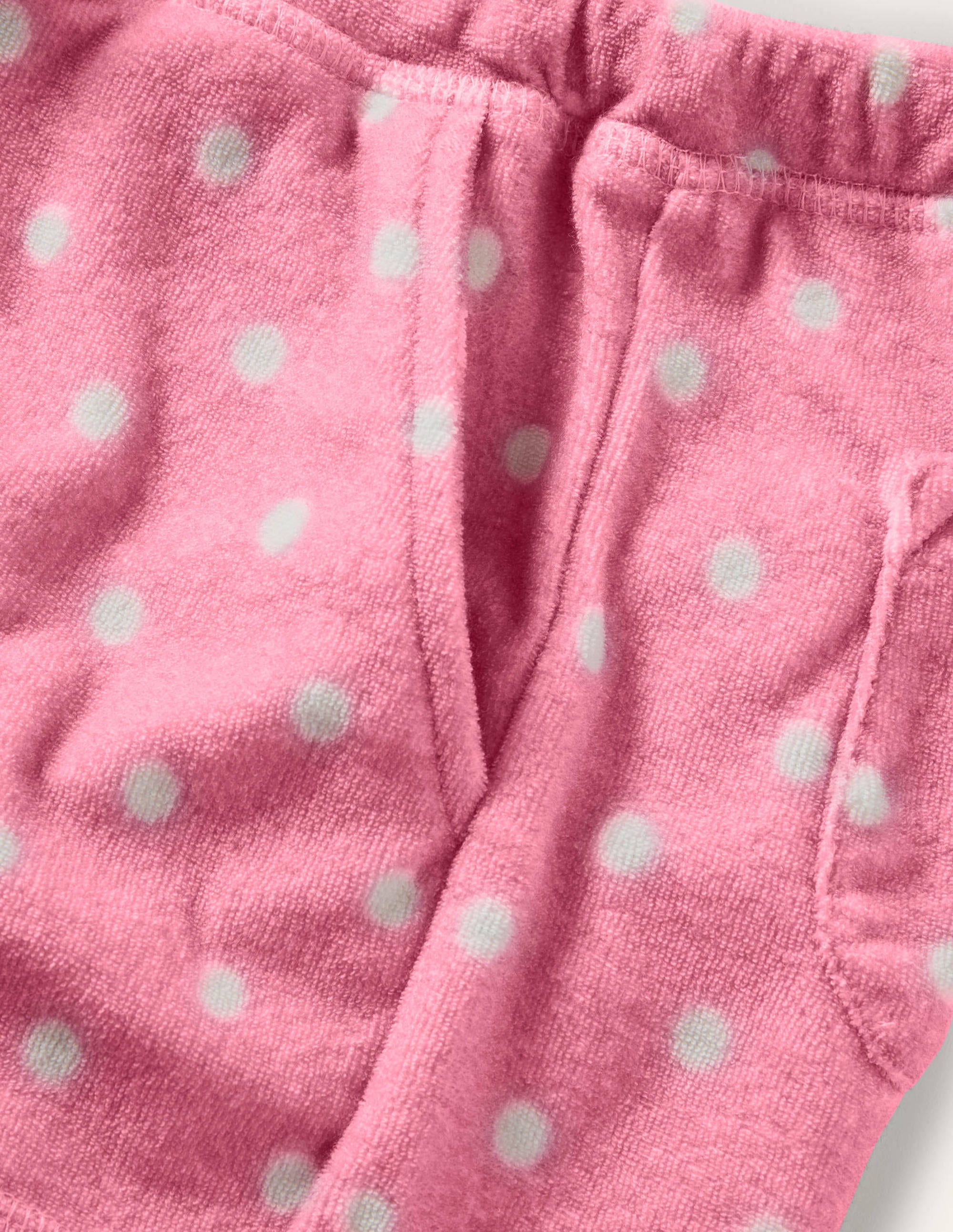 Towelling Shorts-Pink Lemonade Flamingo - Image 3
