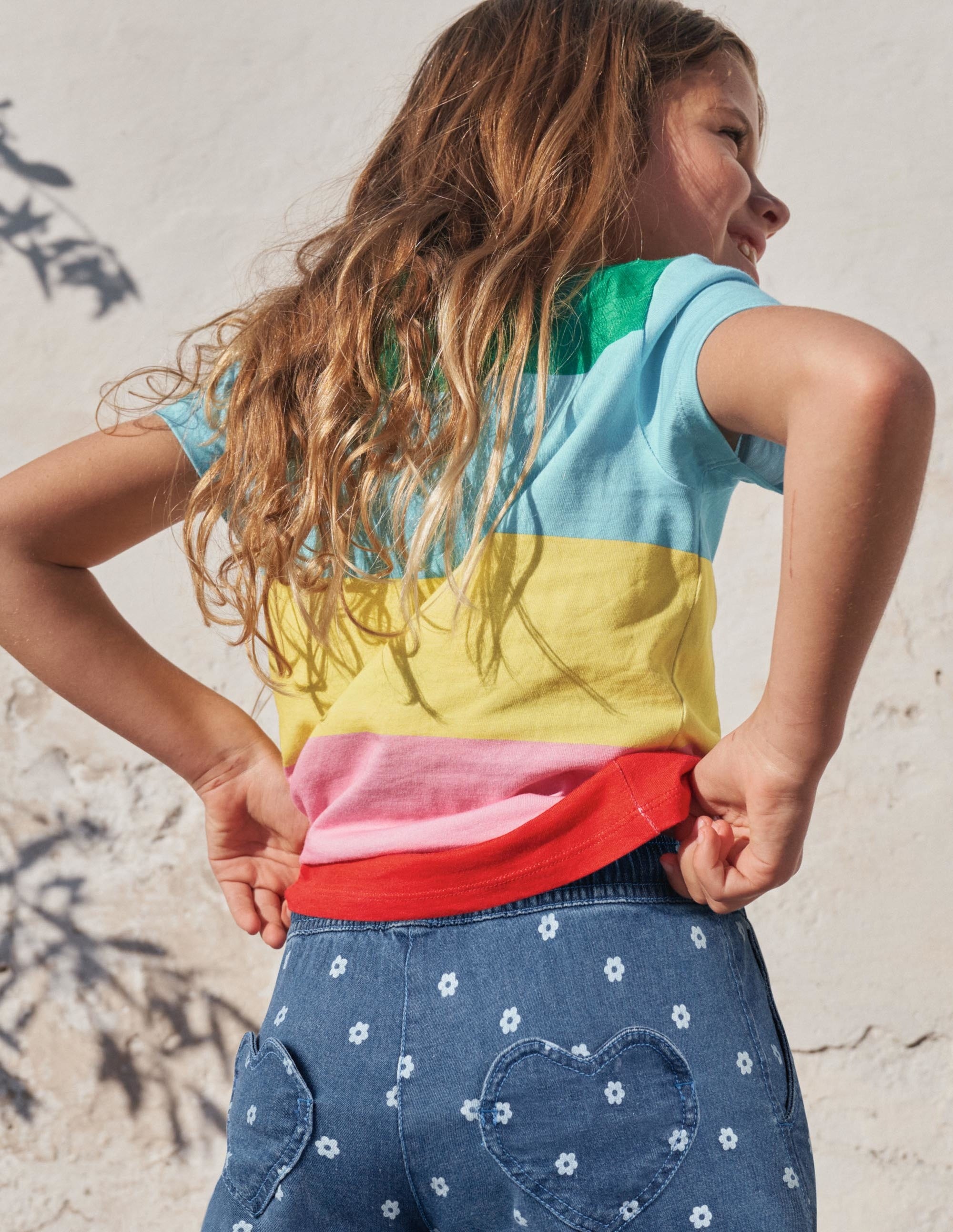 Short-sleeved Breton-Multi Stripe - Image 4