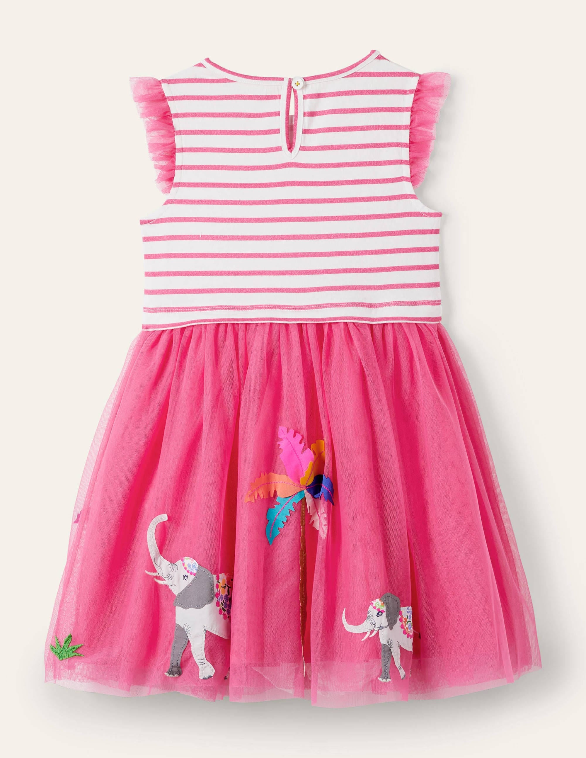Tulle Dress-Tutti Fruity Elephants - Image 2