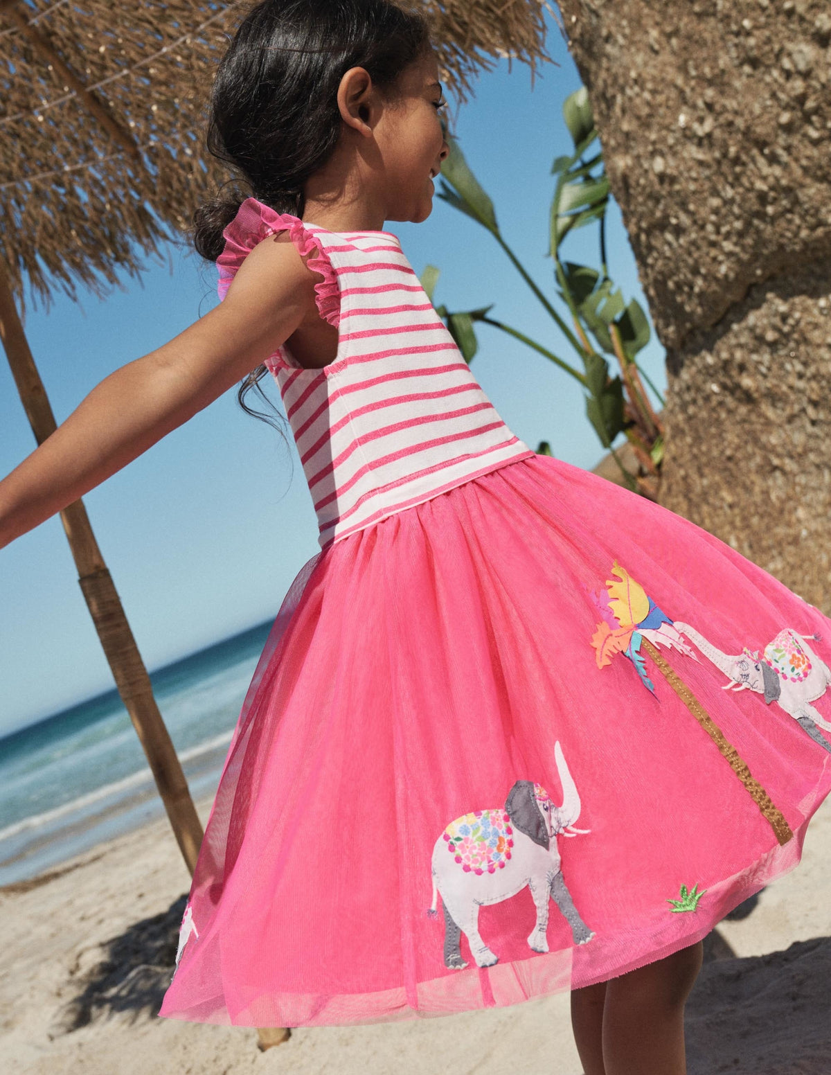 Tulle Dress-Tutti Fruity Elephants-5