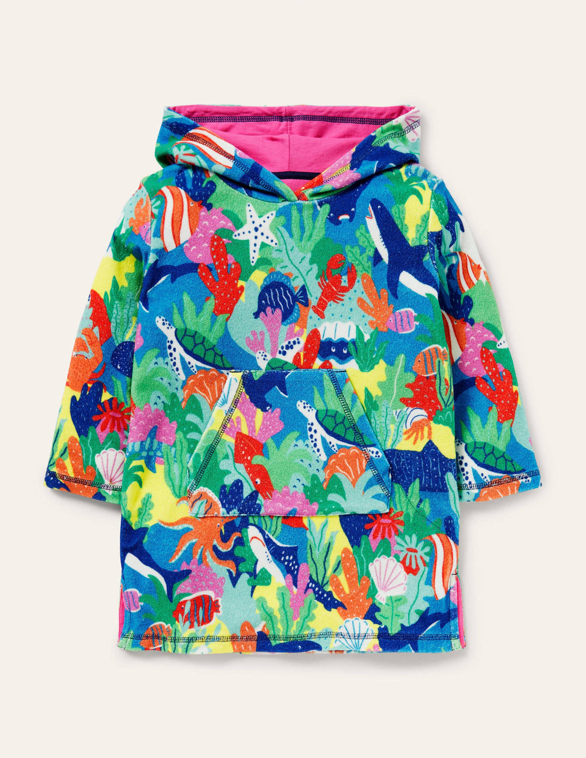 Towelling Throw-On-Multi Rainbow Reef - Image 1