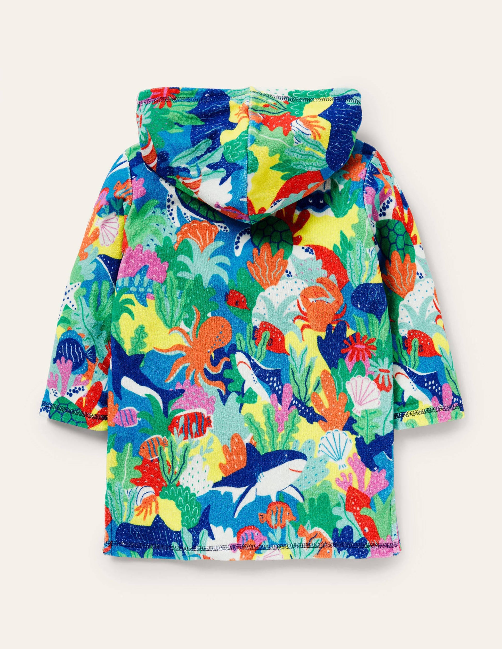 Towelling Throw-On-Multi Rainbow Reef-2