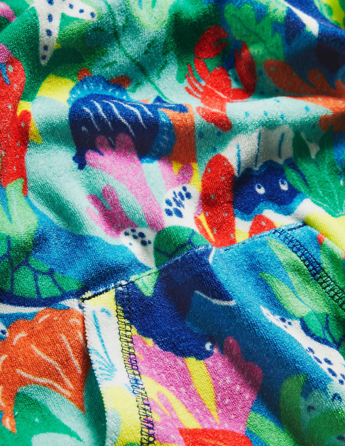 Towelling Throw-On-Multi Rainbow Reef - Image 3