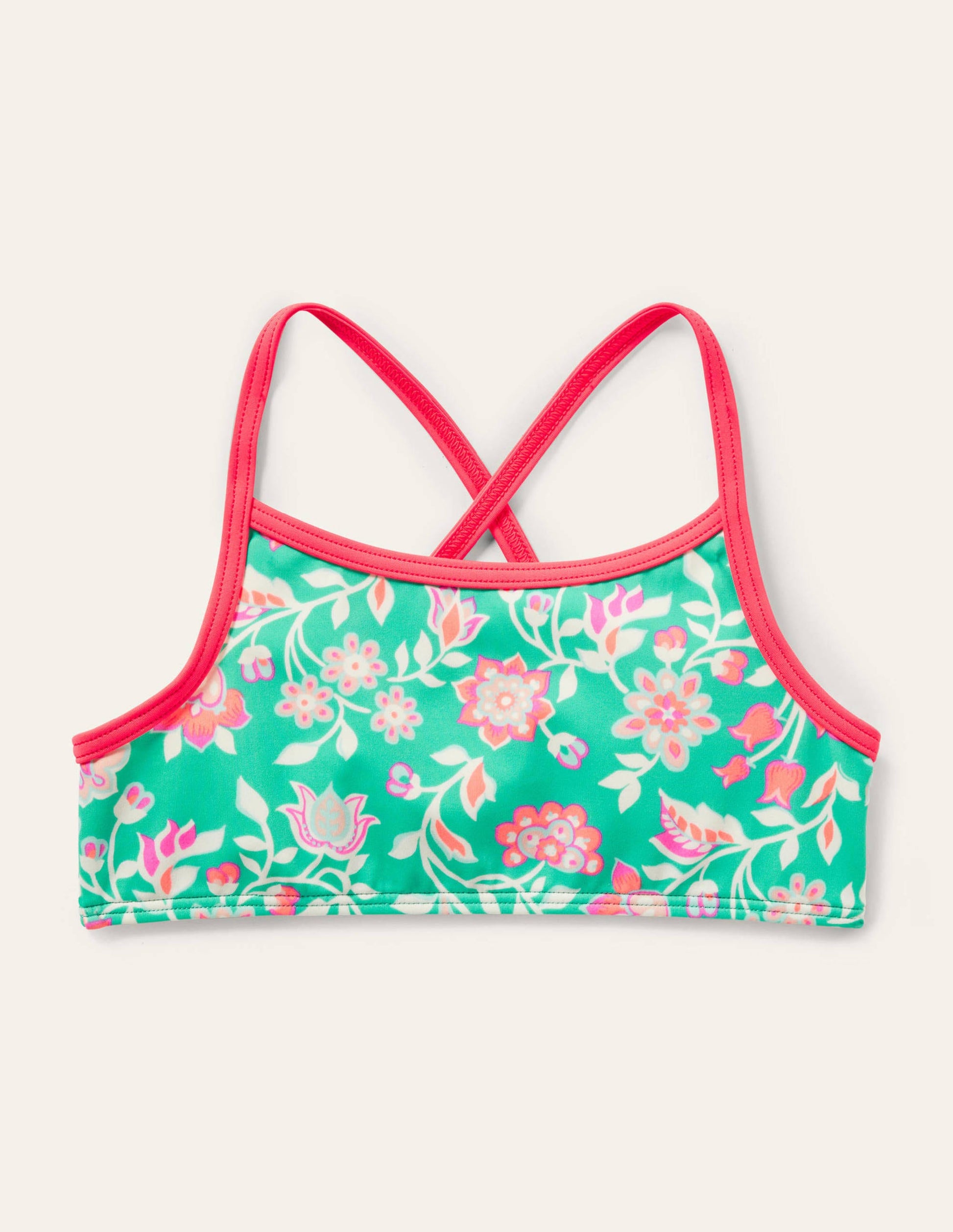 Patterned Bikini Top-Tropical Green Paisley-1