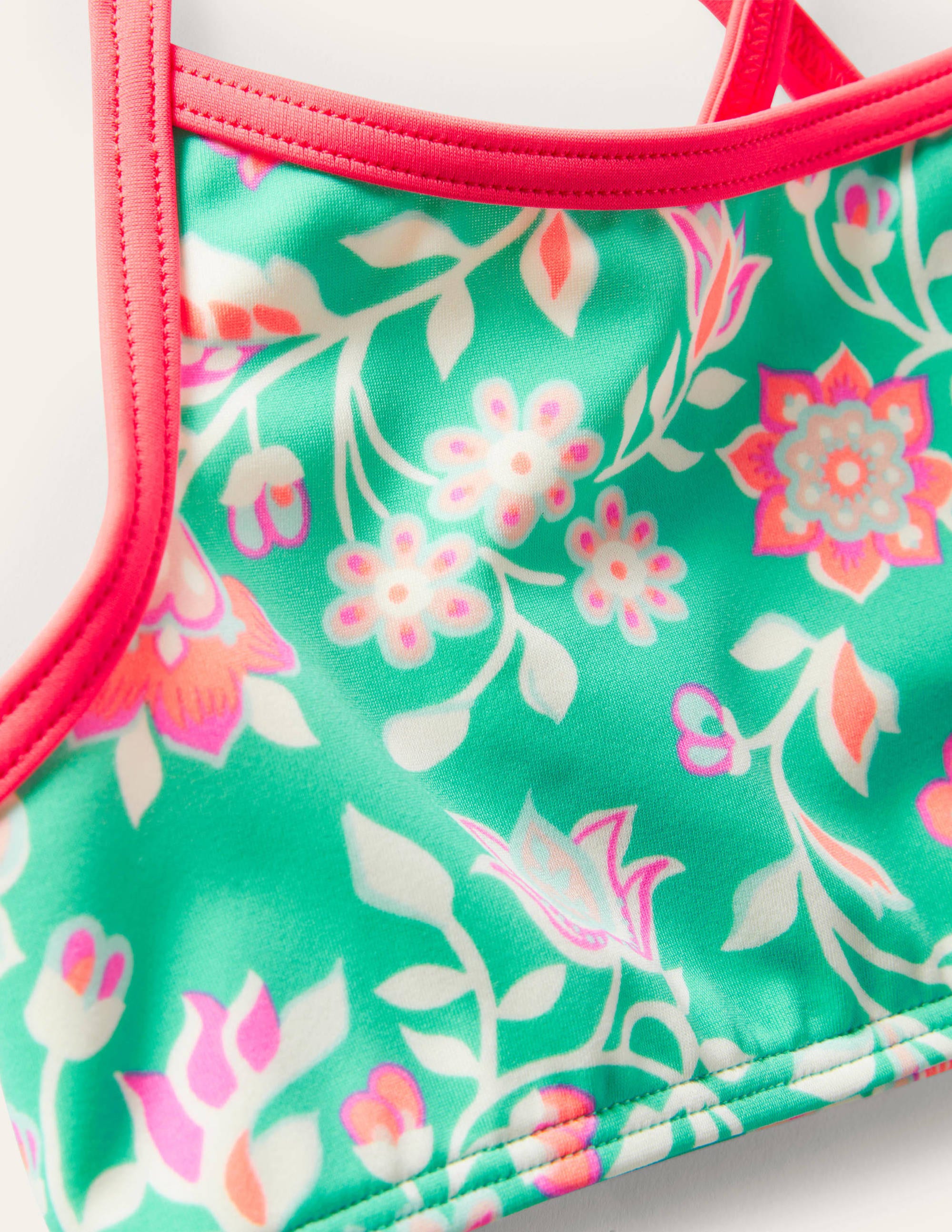 Patterned Bikini Top-Tropical Green Paisley - Image 3