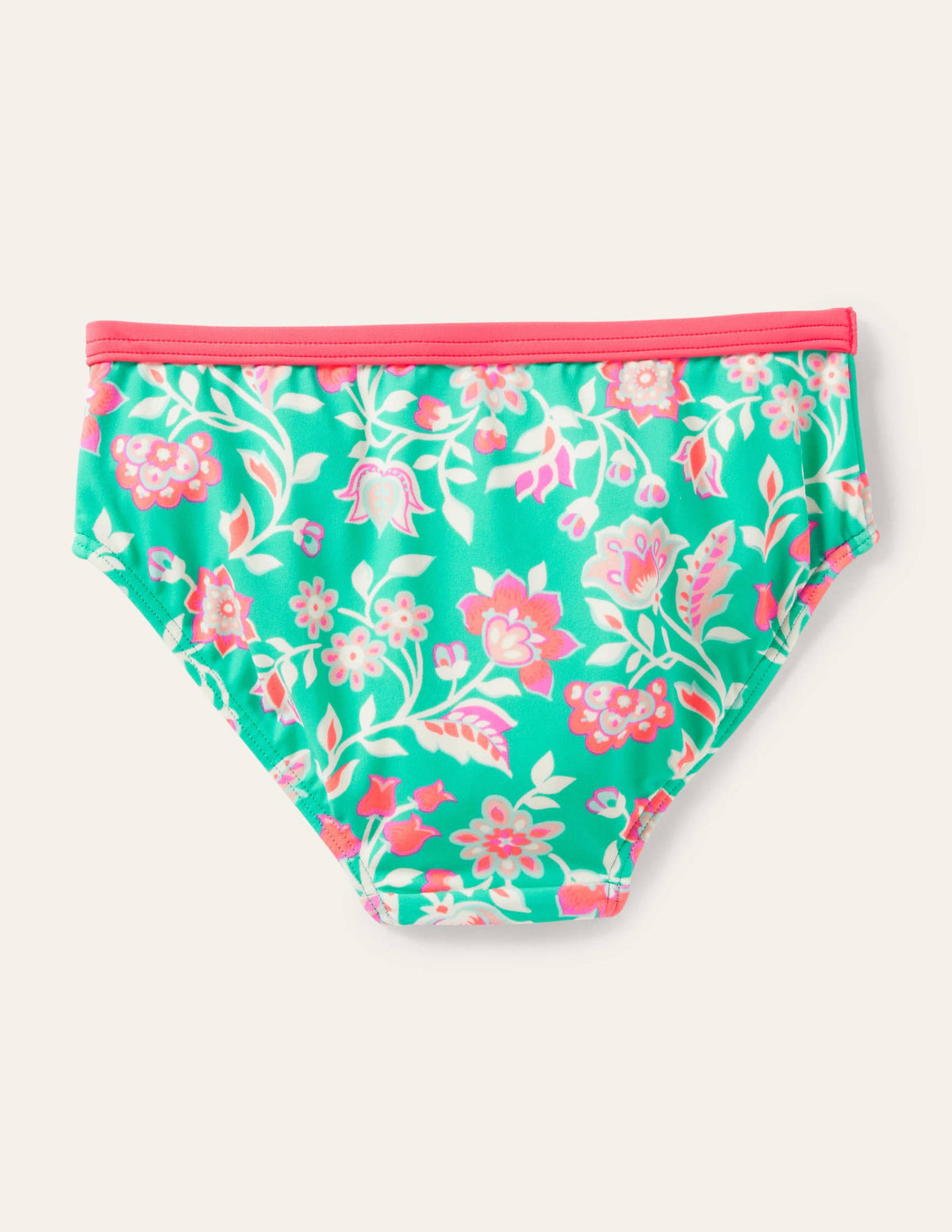 Patterned Bikini Bottoms-Tropical Green Paisley - Image 2