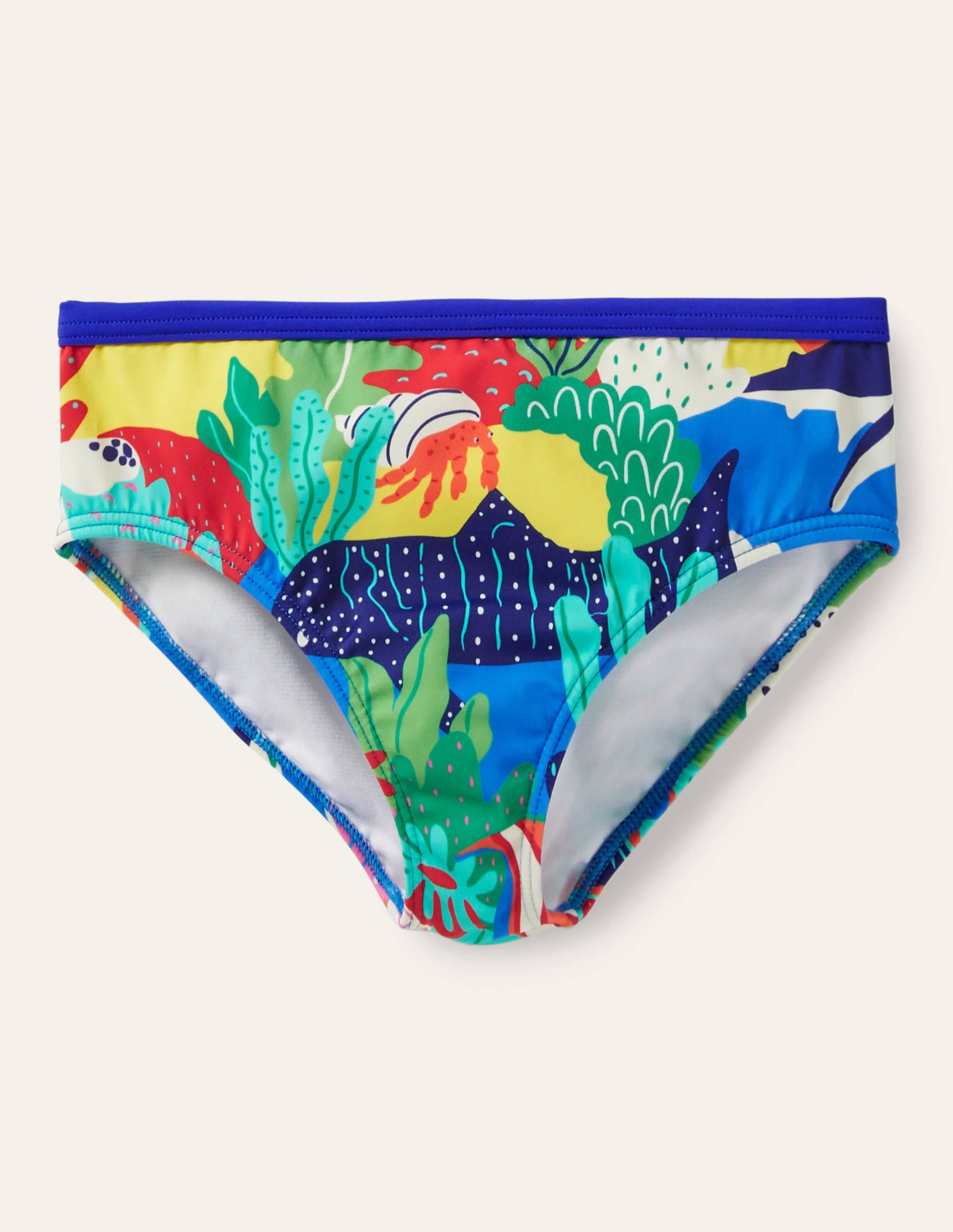 Patterned Bikini Bottoms-Multi Rainbow Reef - Image 1