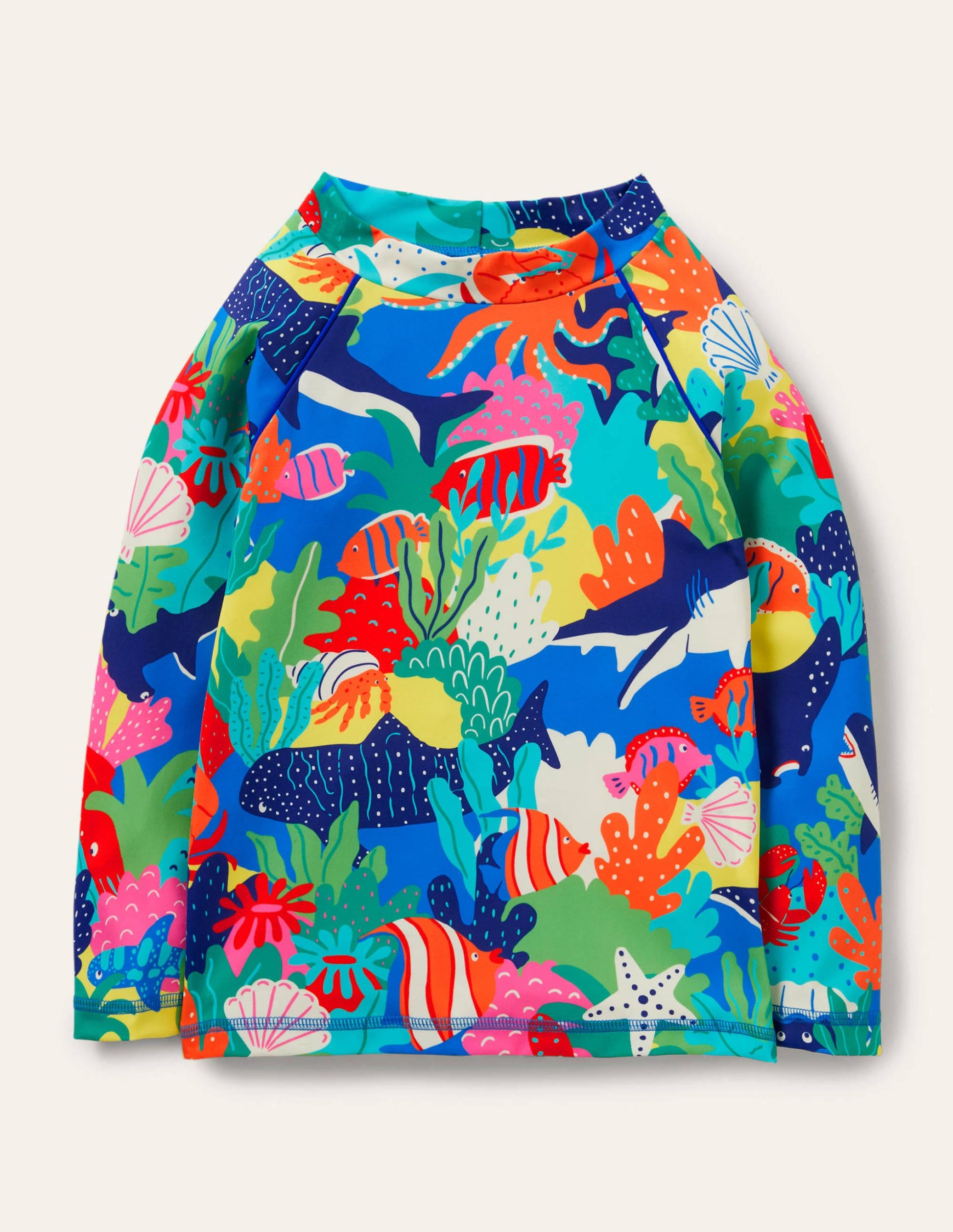 Patterned Rash Vest-Multi Rainbow Reef-1
