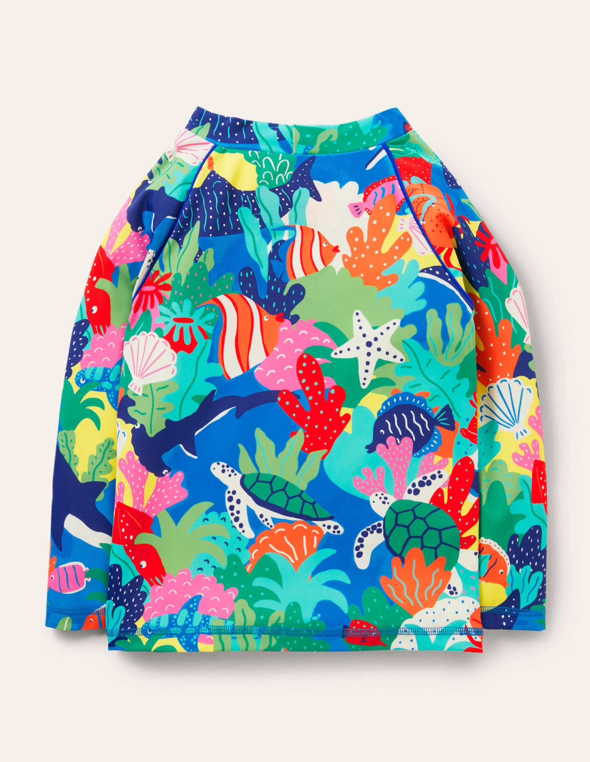 Patterned Rash Vest-Multi Rainbow Reef - Image 2