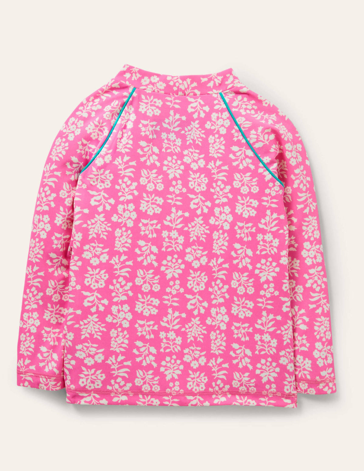 Patterned Rash Vest-Strawberry Pink Woodblock - Image 2