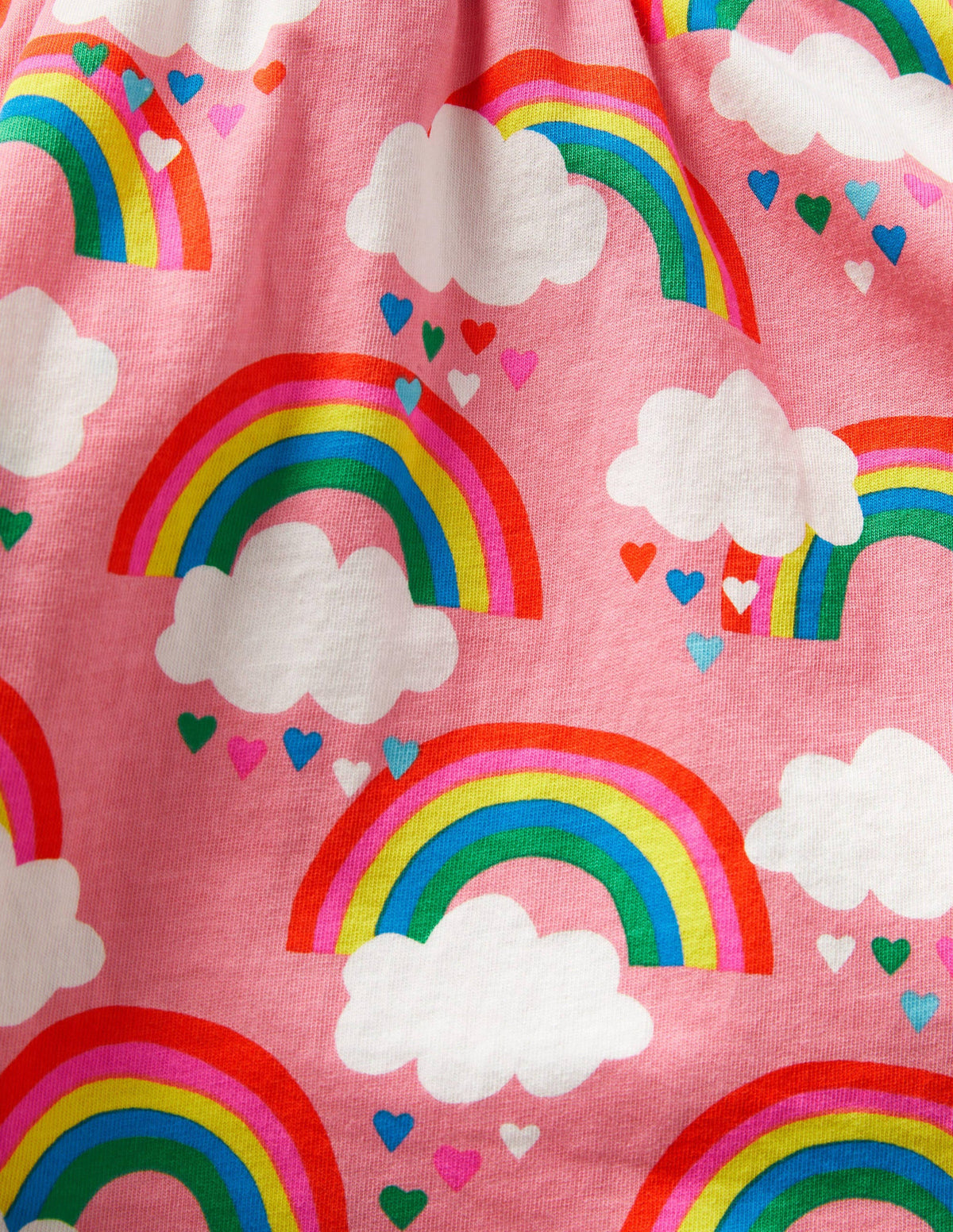 Printed Jersey Skort-Pink Lemonade Rainbows-3