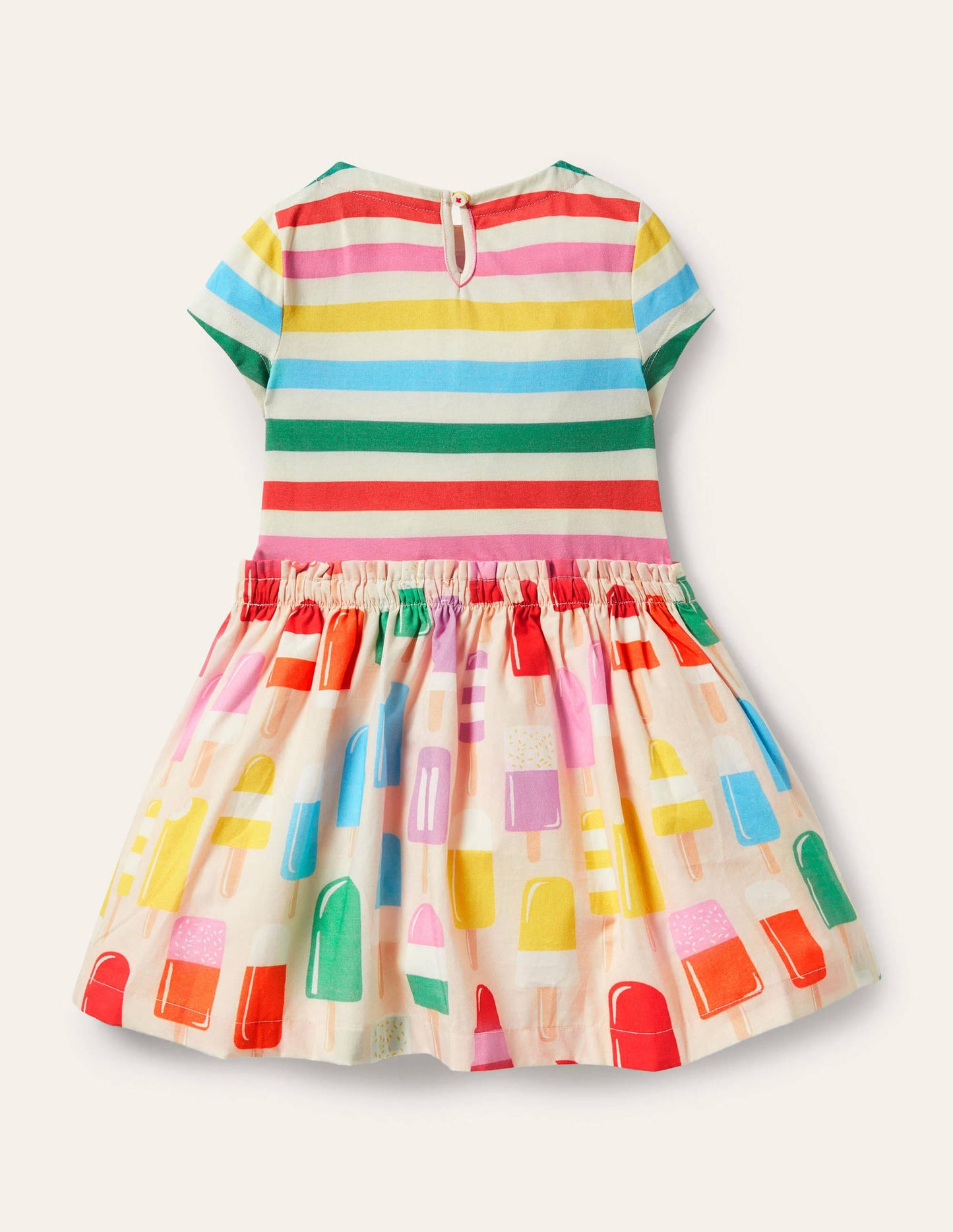 Short-sleeve Hotchpotch Dress-Provence Dusty Pink Lollies