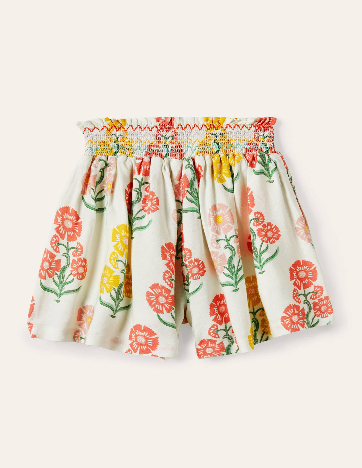 Shirred Waist Culottes-Molly Mahon Floral-2