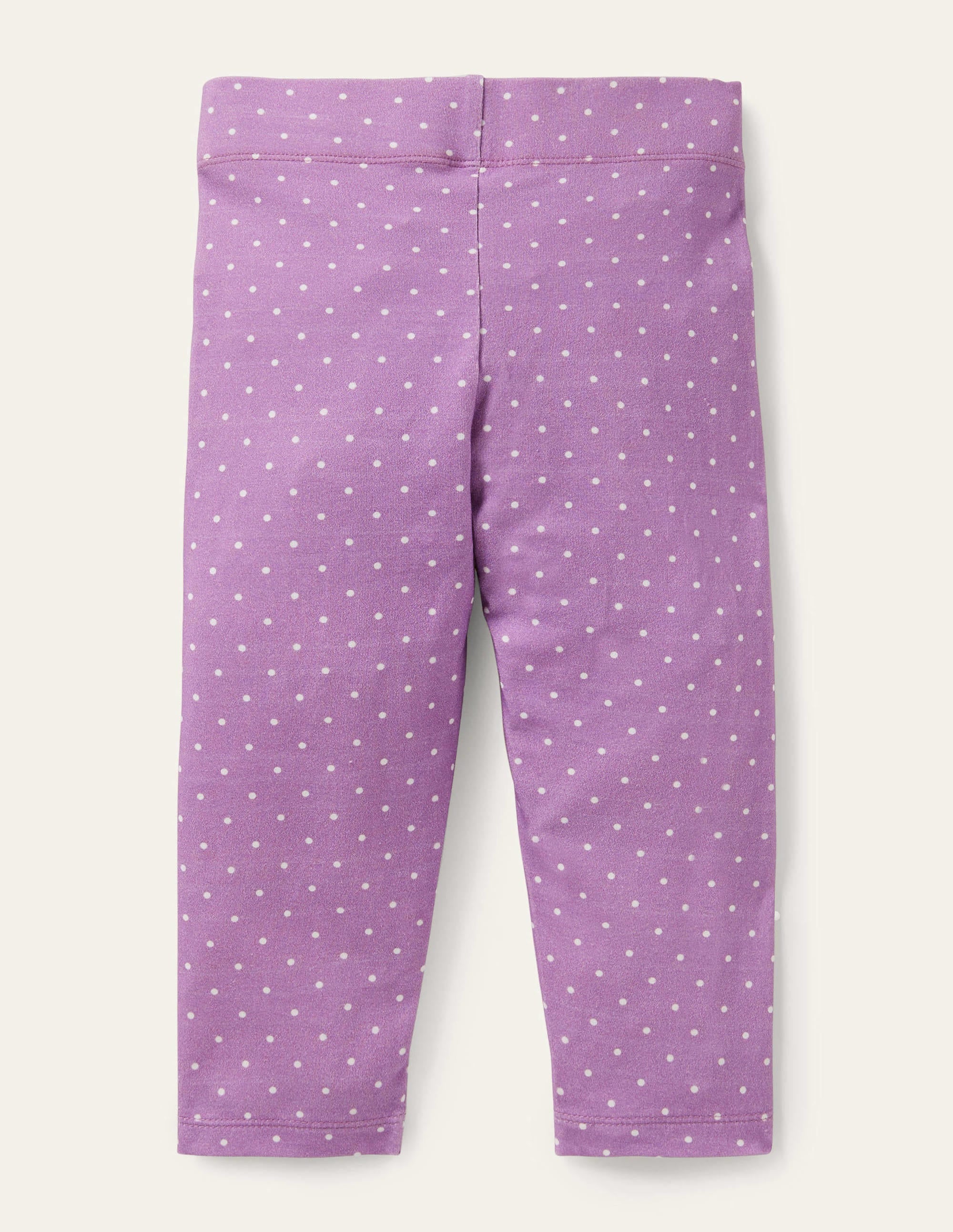 Fun Cropped Leggings-Cool Violet Ivory Pin Spot - Image 2