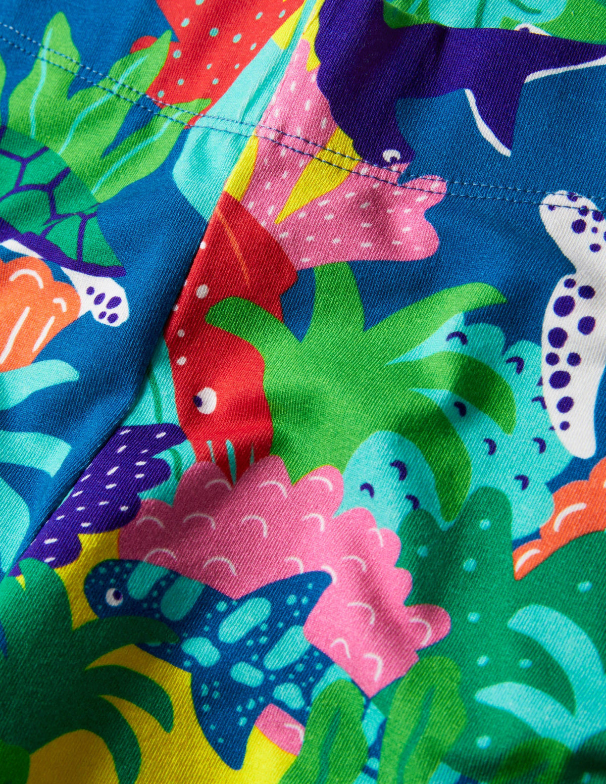 Fun Cropped Leggings-Multi Rainbow Reef-3