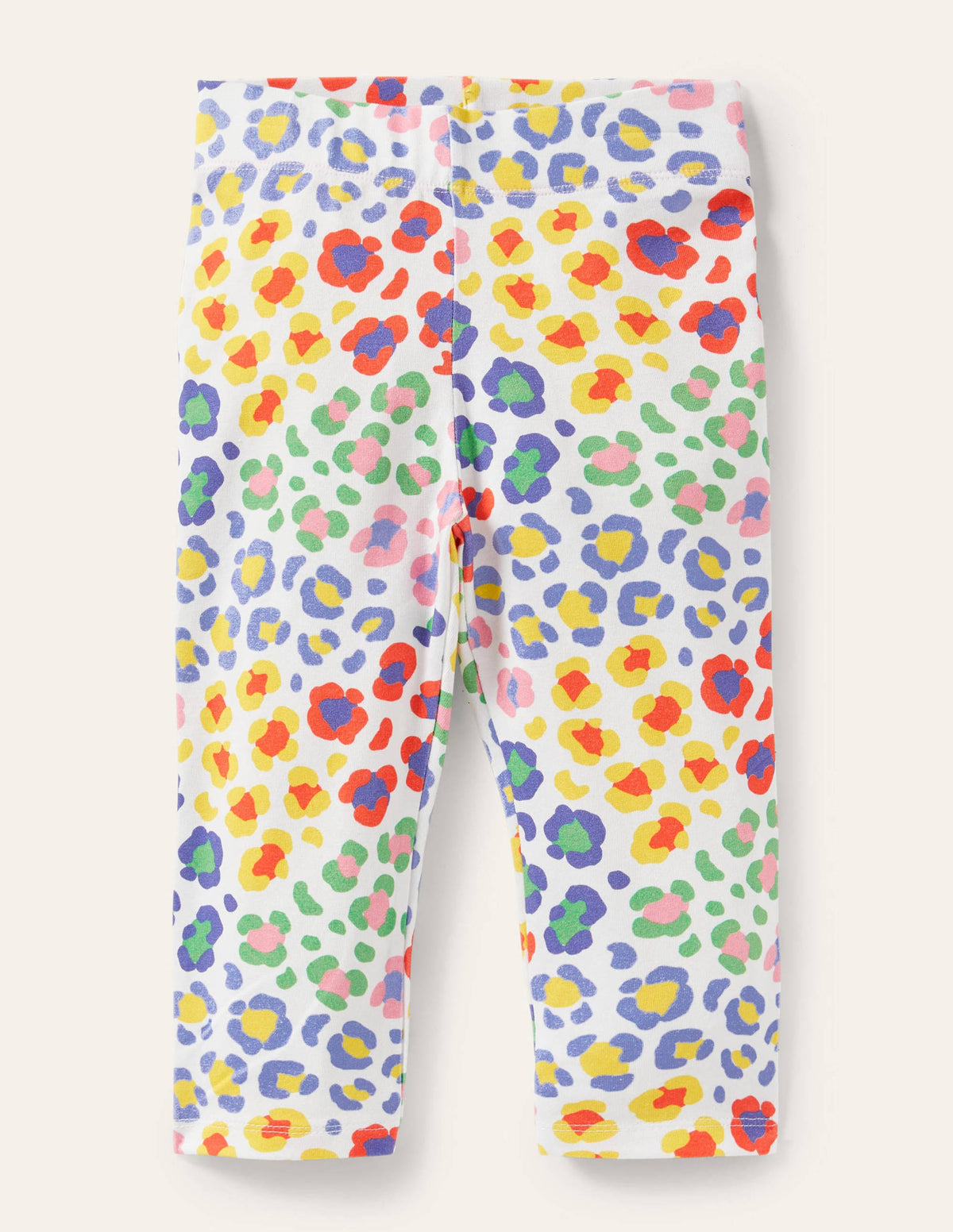 Fun Cropped Leggings-Multi Leopard Print - Image 1