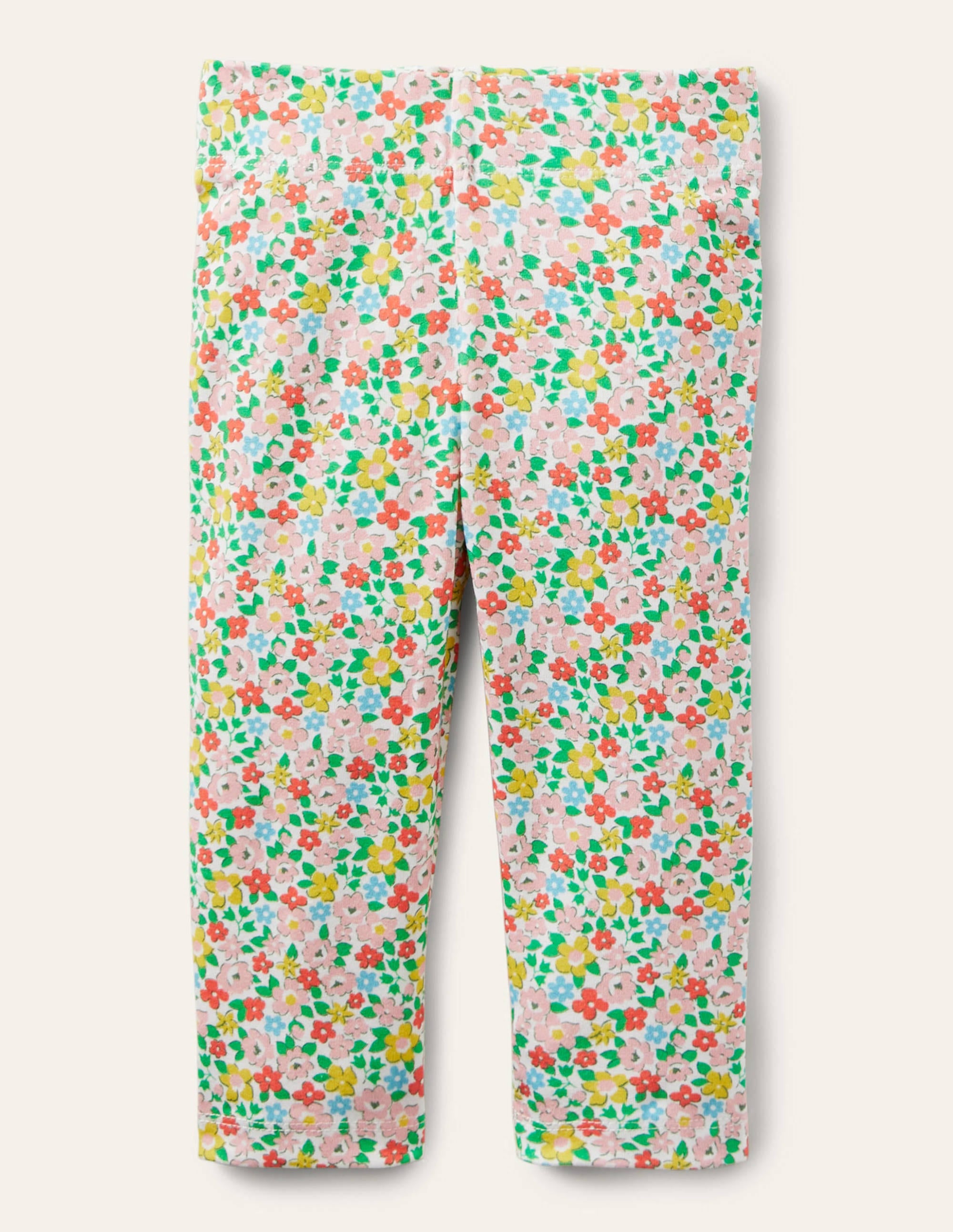 Fun Cropped Leggings-Multi Spring Floral - Image 1
