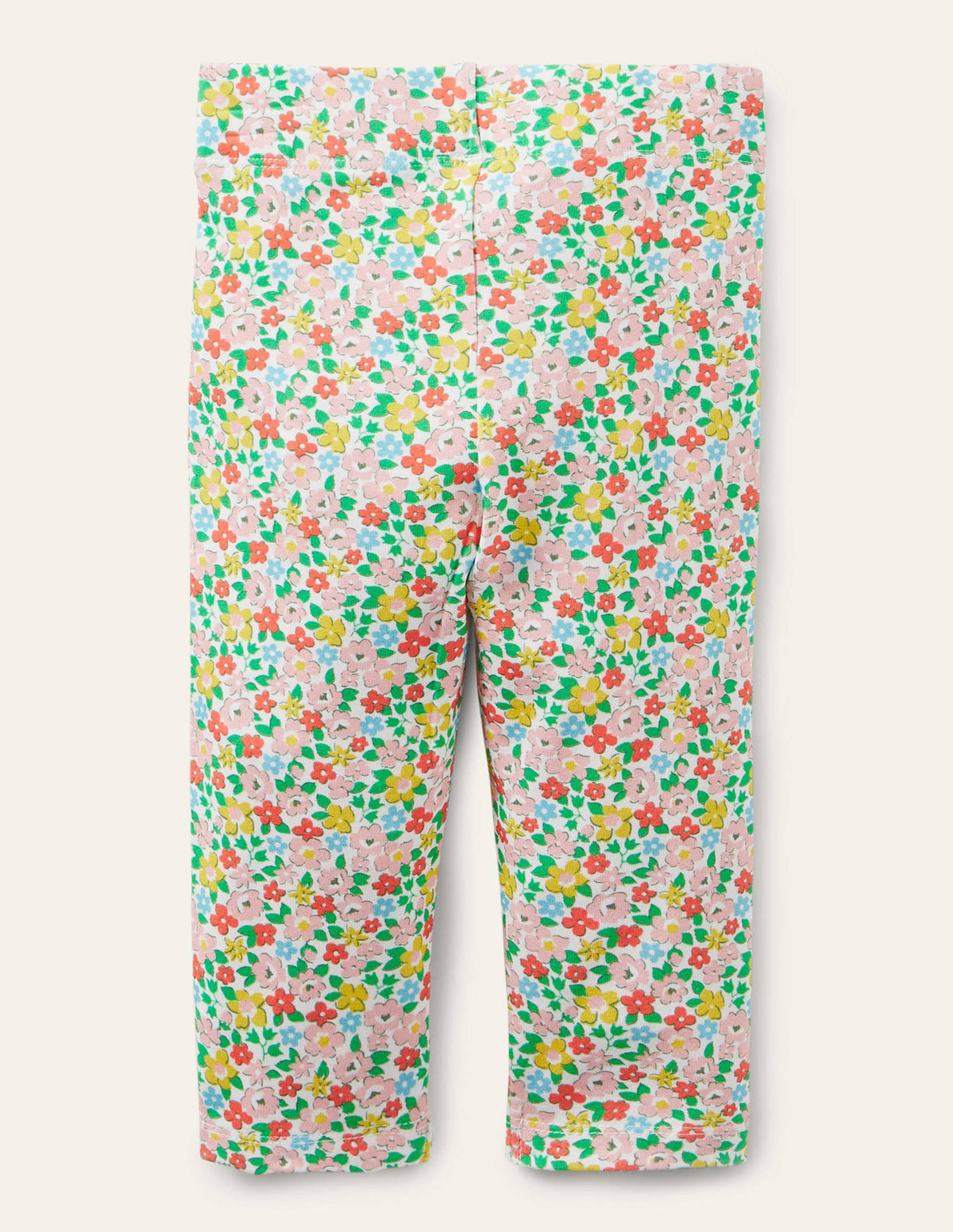 Fun Cropped Leggings-Multi Spring Floral-2