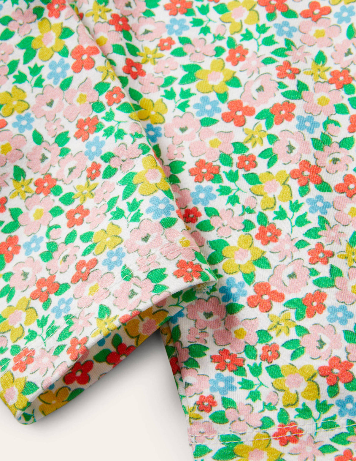 Fun Cropped Leggings-Multi Spring Floral-3