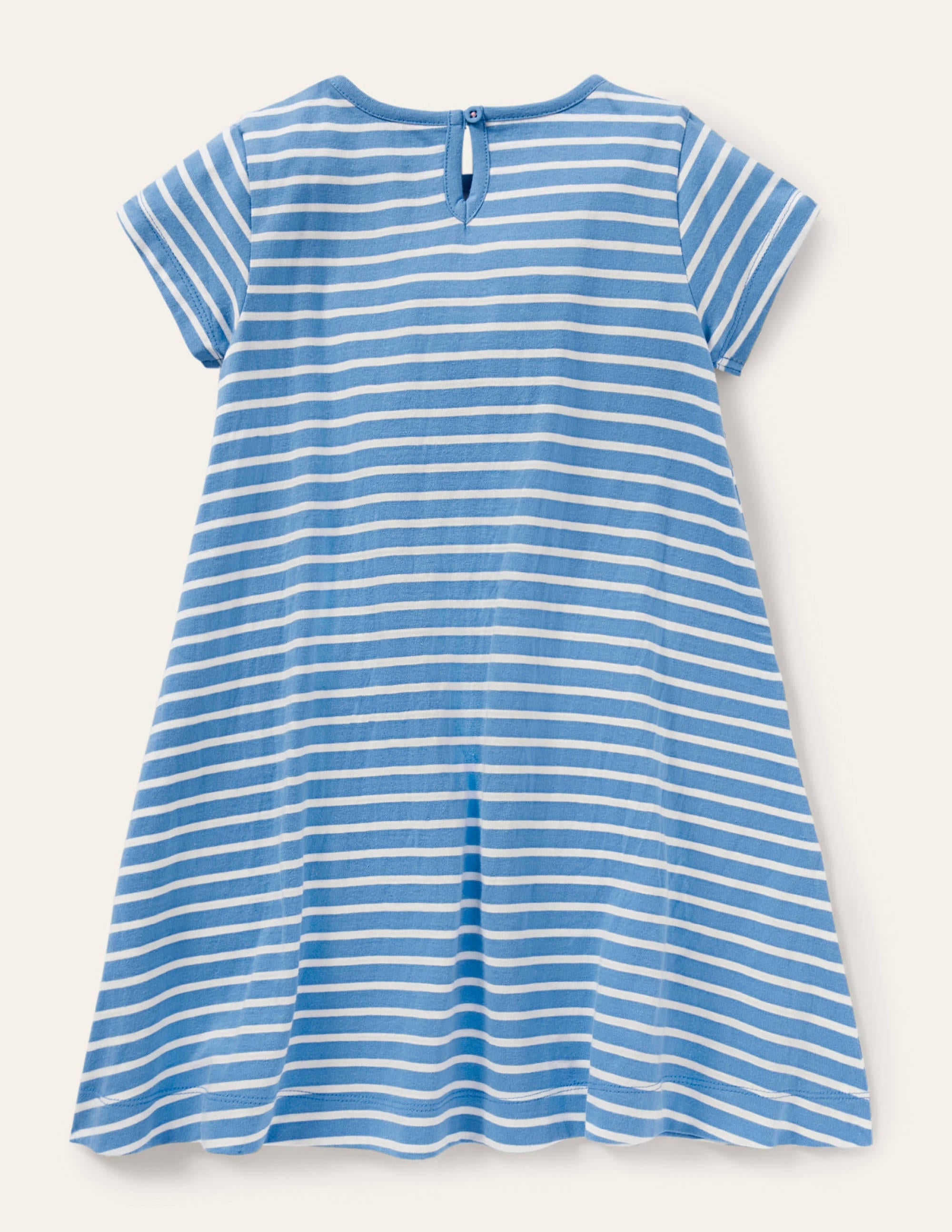 Fun Big Appliqué Dress-Bluebell/Ivory Guinea Pigs - Image 2