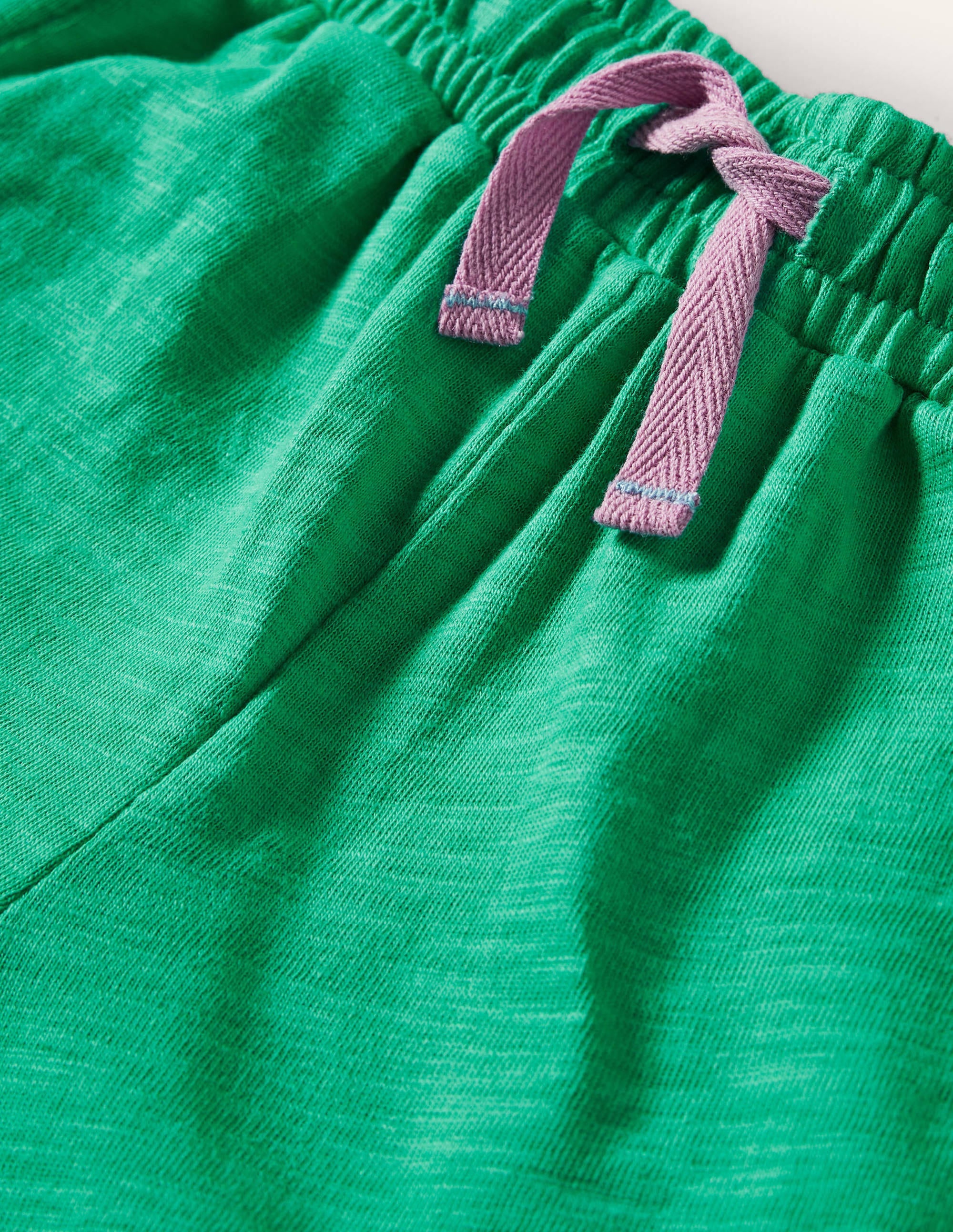 Charlie Pom Jersey Shorts-Tropical Green - Image 3
