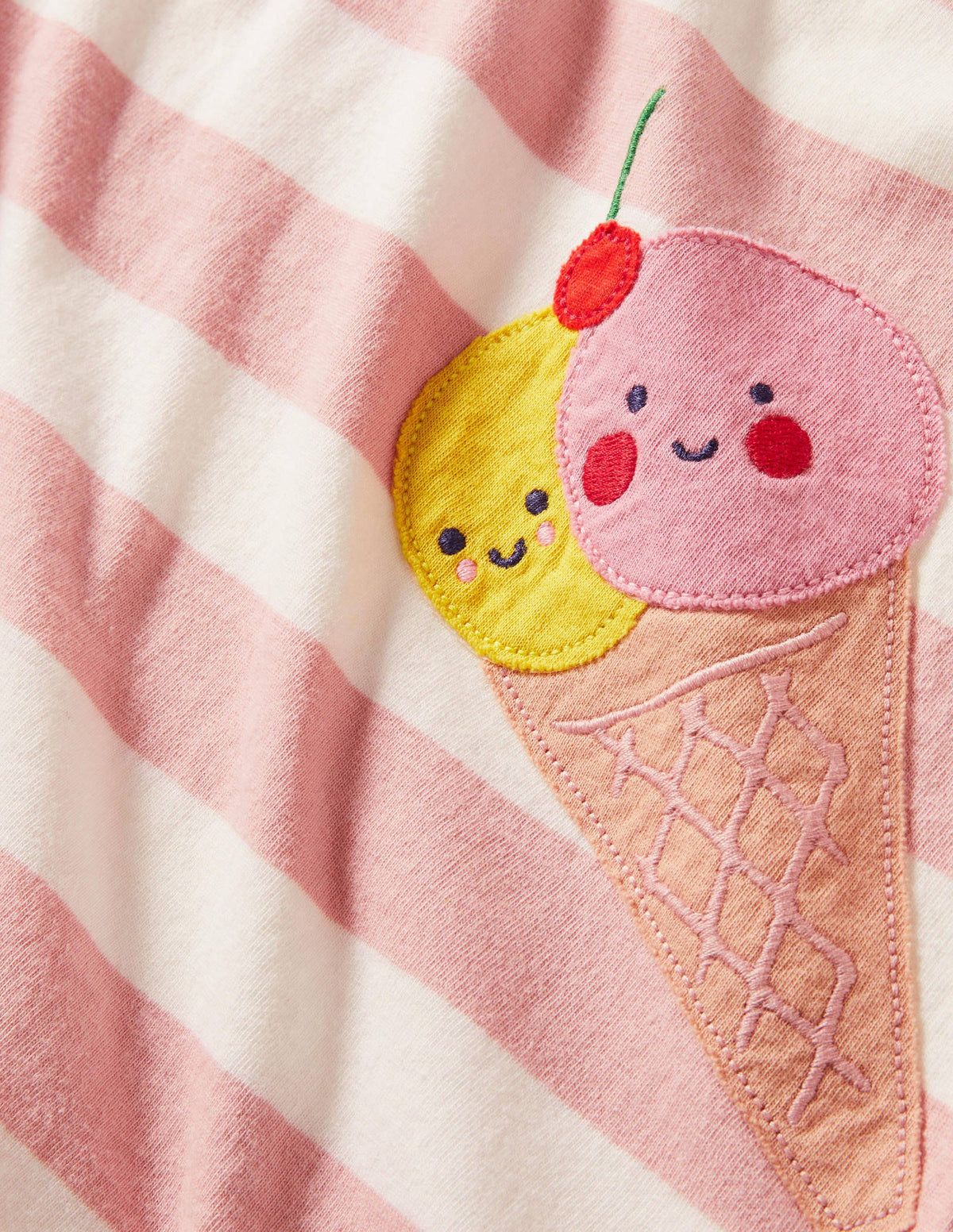 Long-sleeve Appliqué Tunic-Ivory/Boto Pink Cake-3