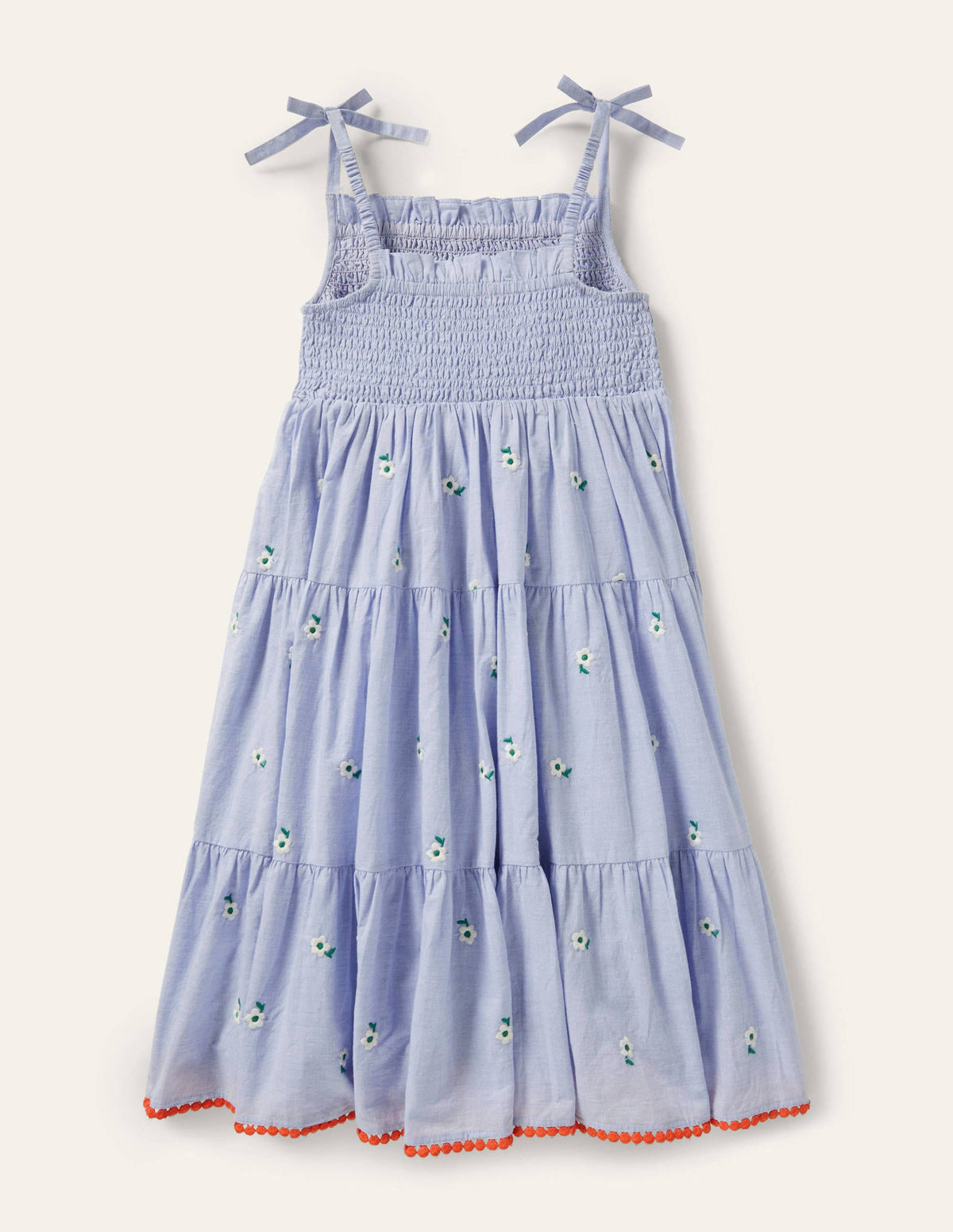 Tiered Sun Dress-Chambray - Image 2