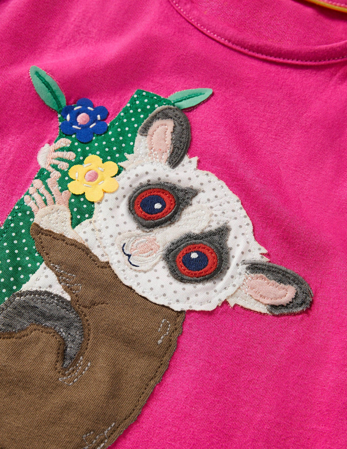 Short-sleeved Appliqué T-shirt-Tutti Fruity Bush Baby - Image 3