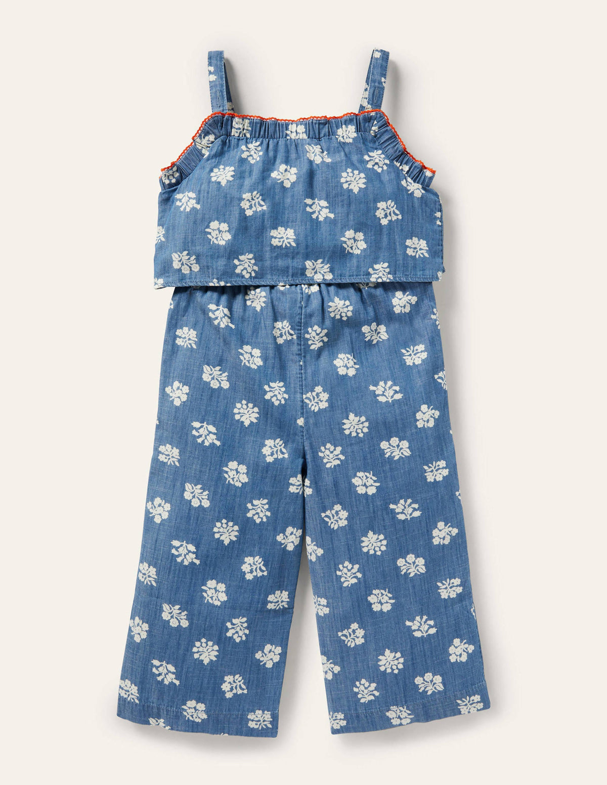 Woven Jumpsuit-Woodblock Chambray-2
