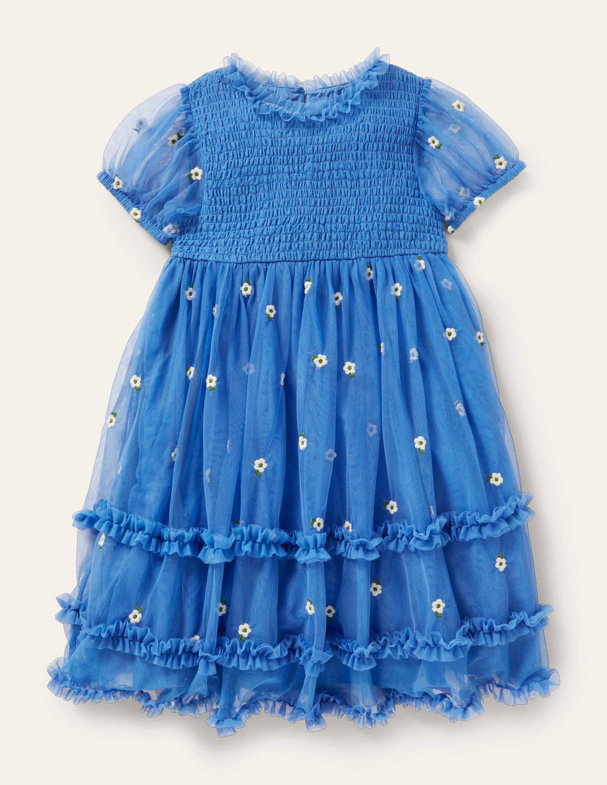 Tiered Tulle Dress-Elizabethan Blue - Image 1