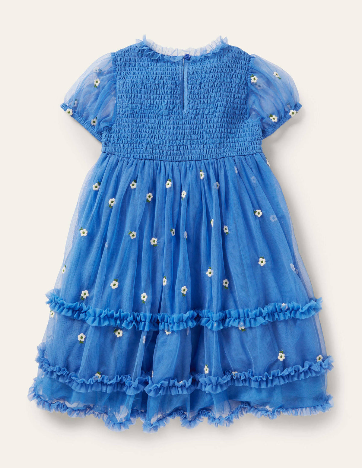 Tiered Tulle Dress-Elizabethan Blue-2