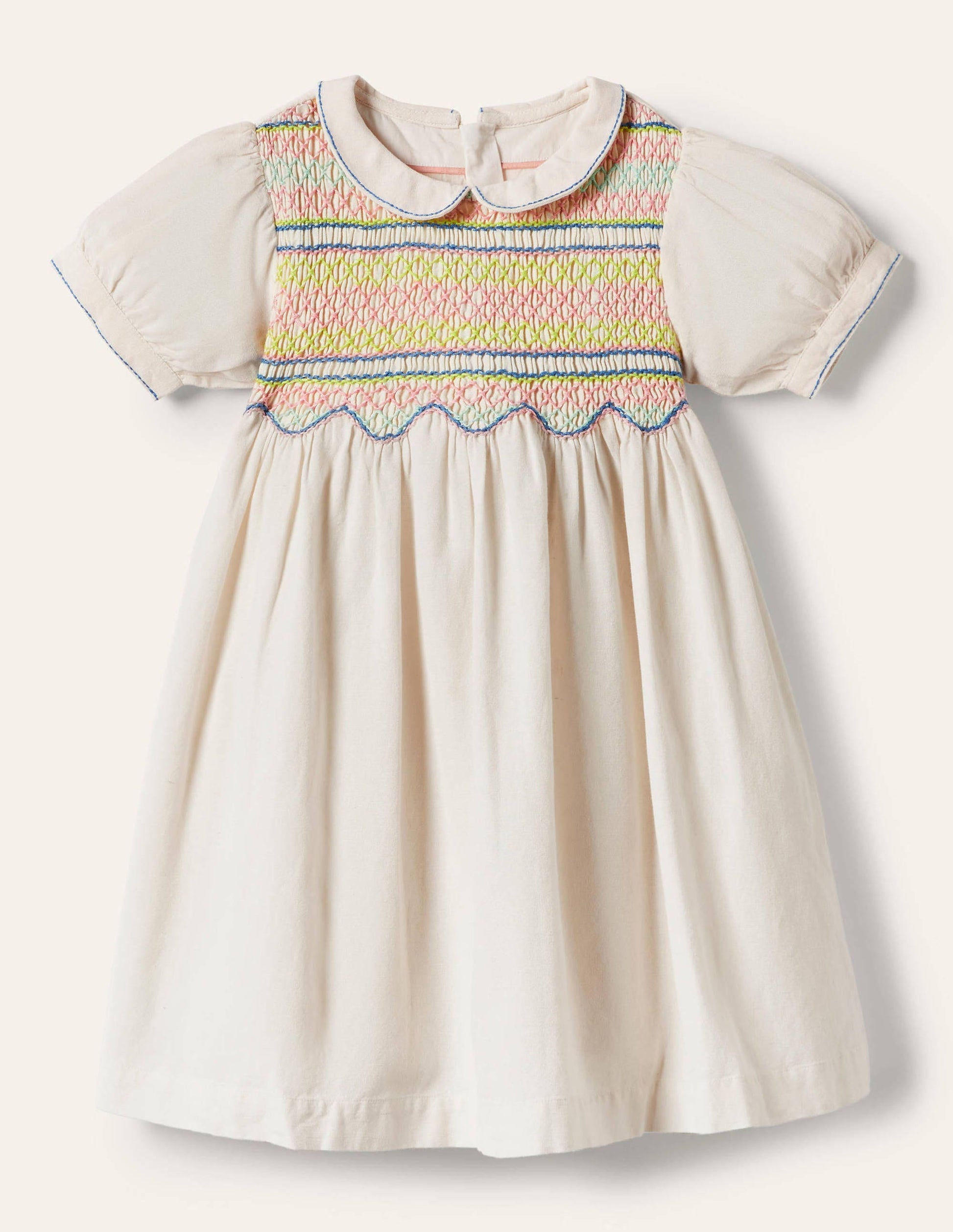 Heirloom Vintage Smock Dress-Ivory-1