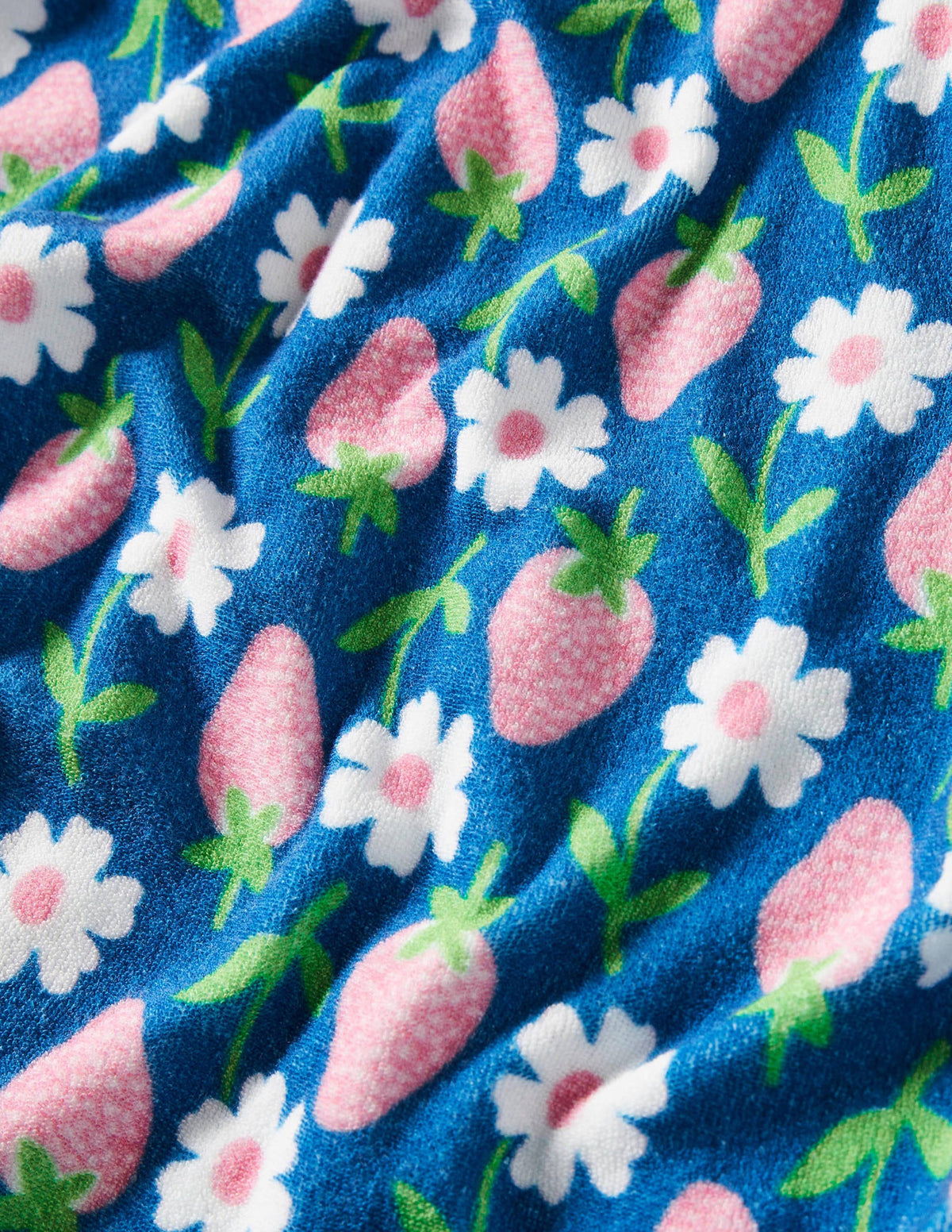 Towelling Hoodie-Bright Marina Blue Strawberry-3